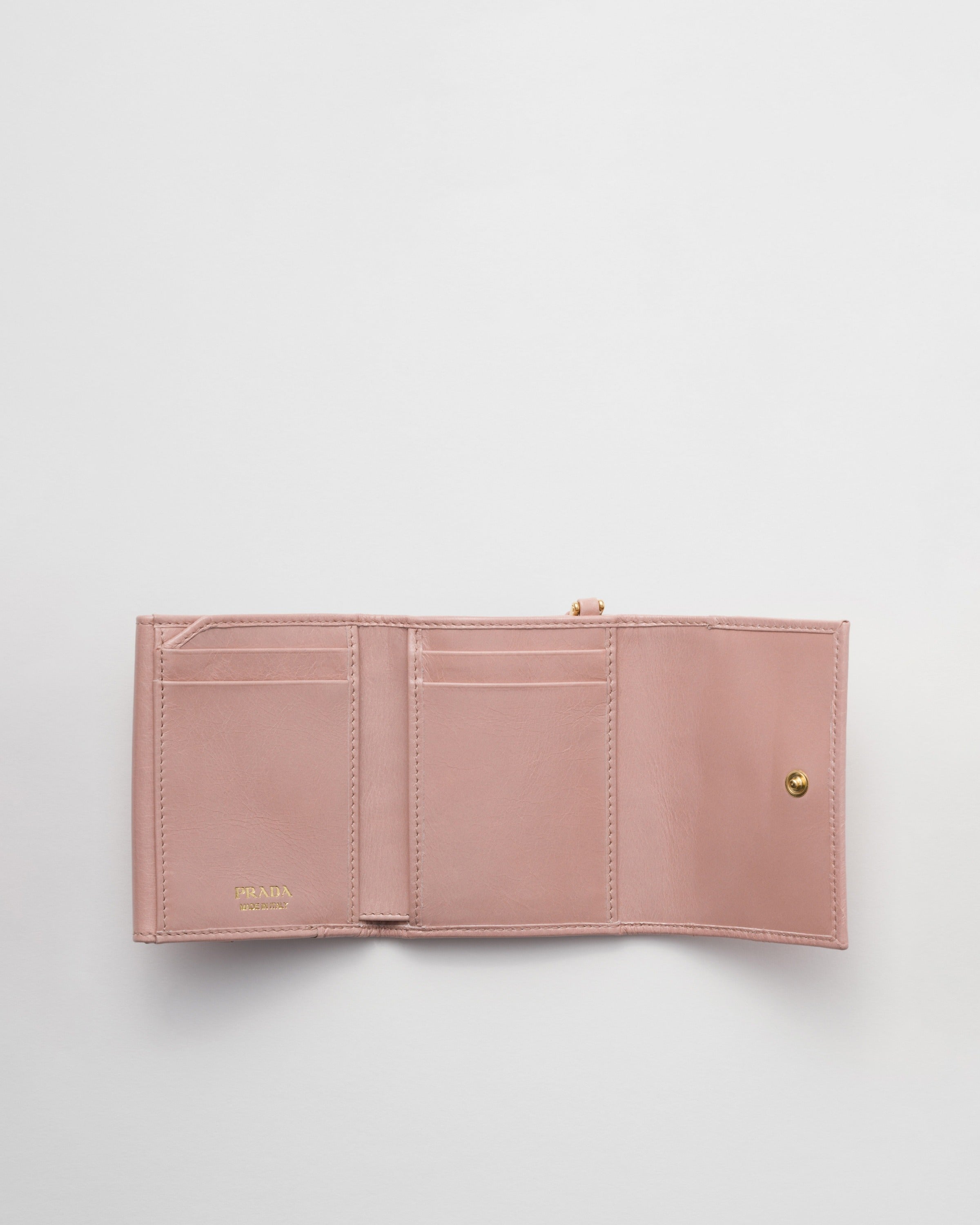 Small leather wallet Rosy Blush