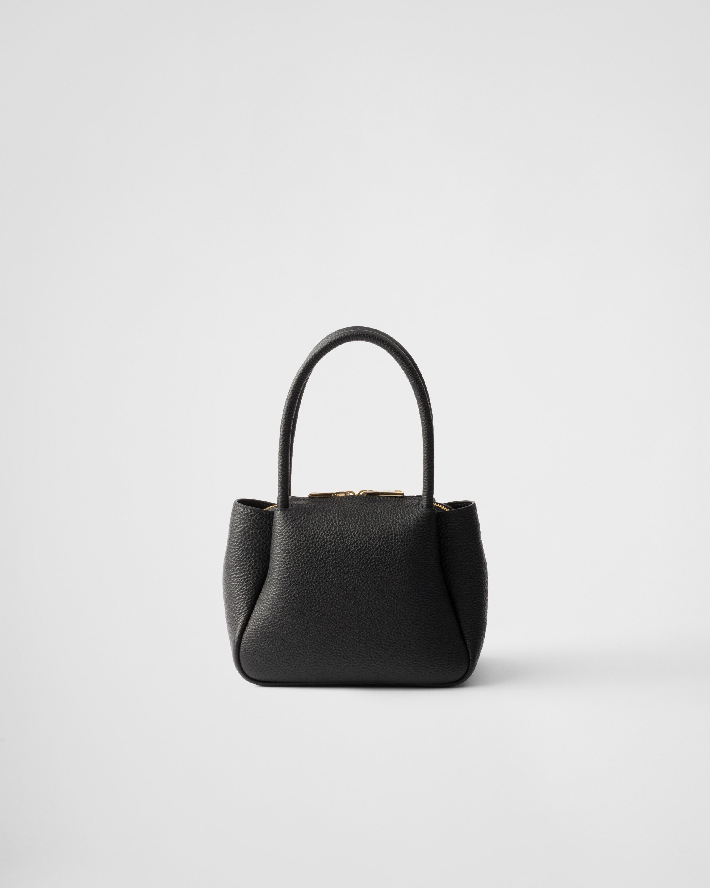 Leather mini handbag Black