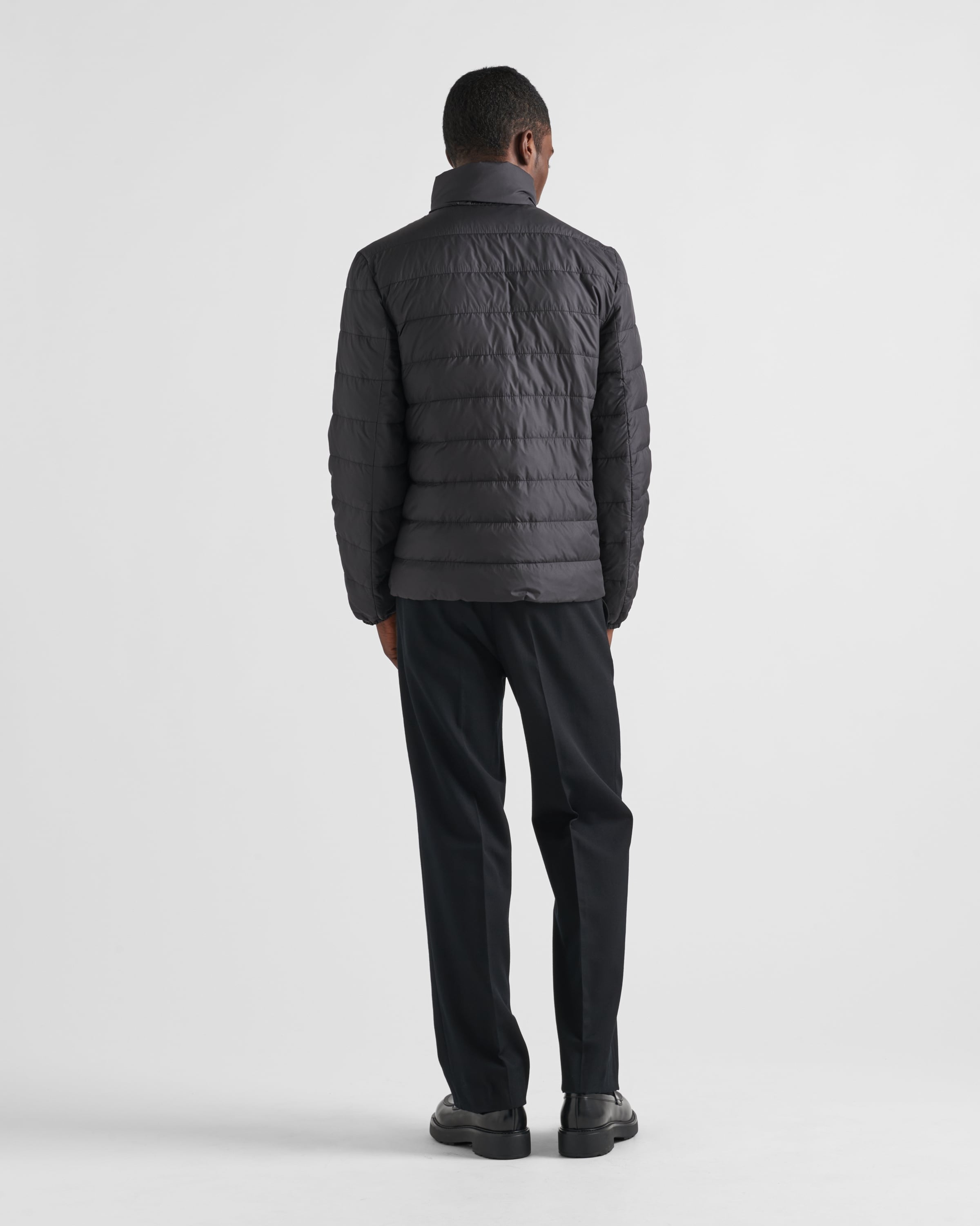 Medium weight polyester down jacket Black