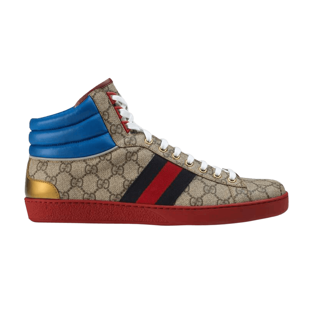 Gucci Ace GG High Top Beige Ebony