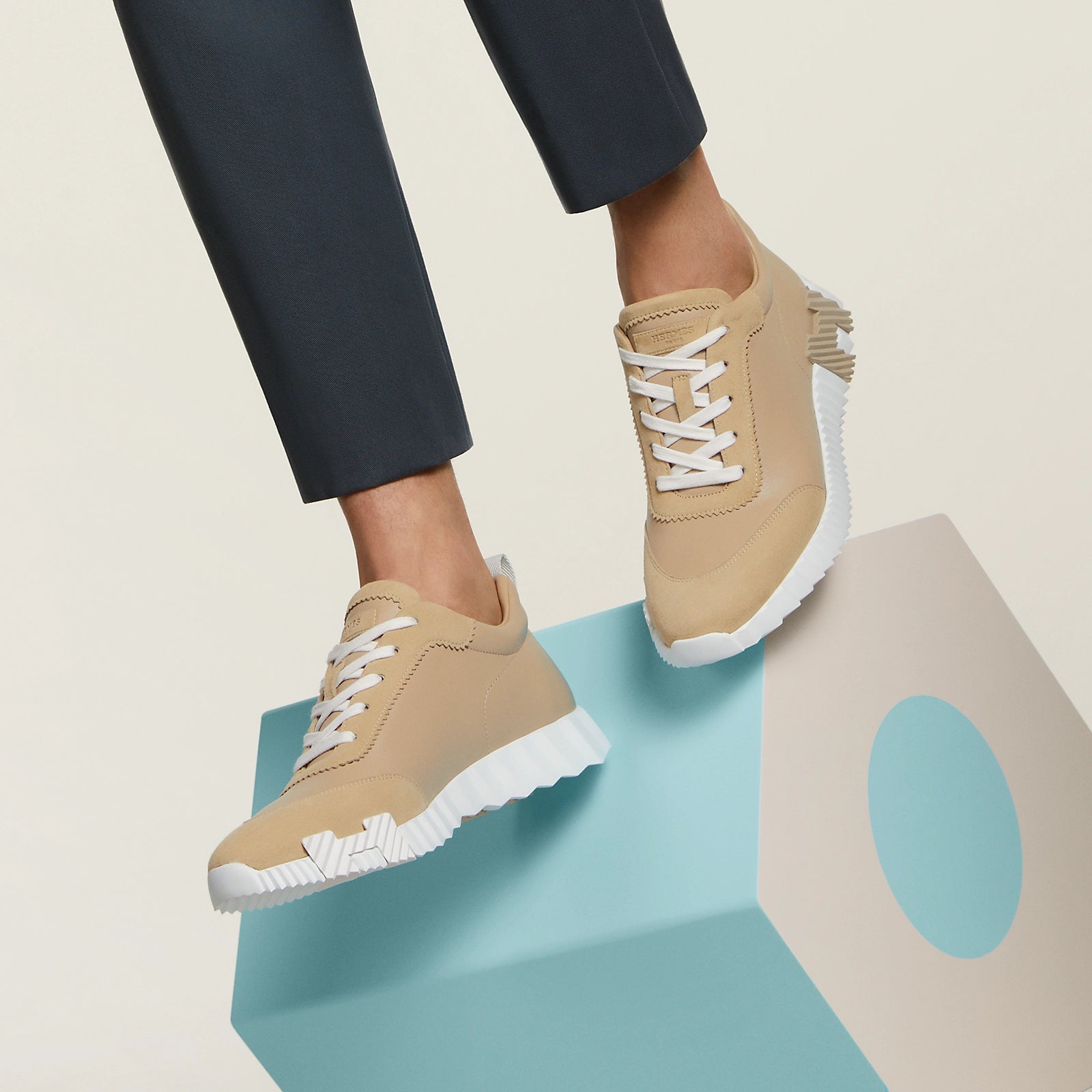 Bouncing Sneaker Beige Lin