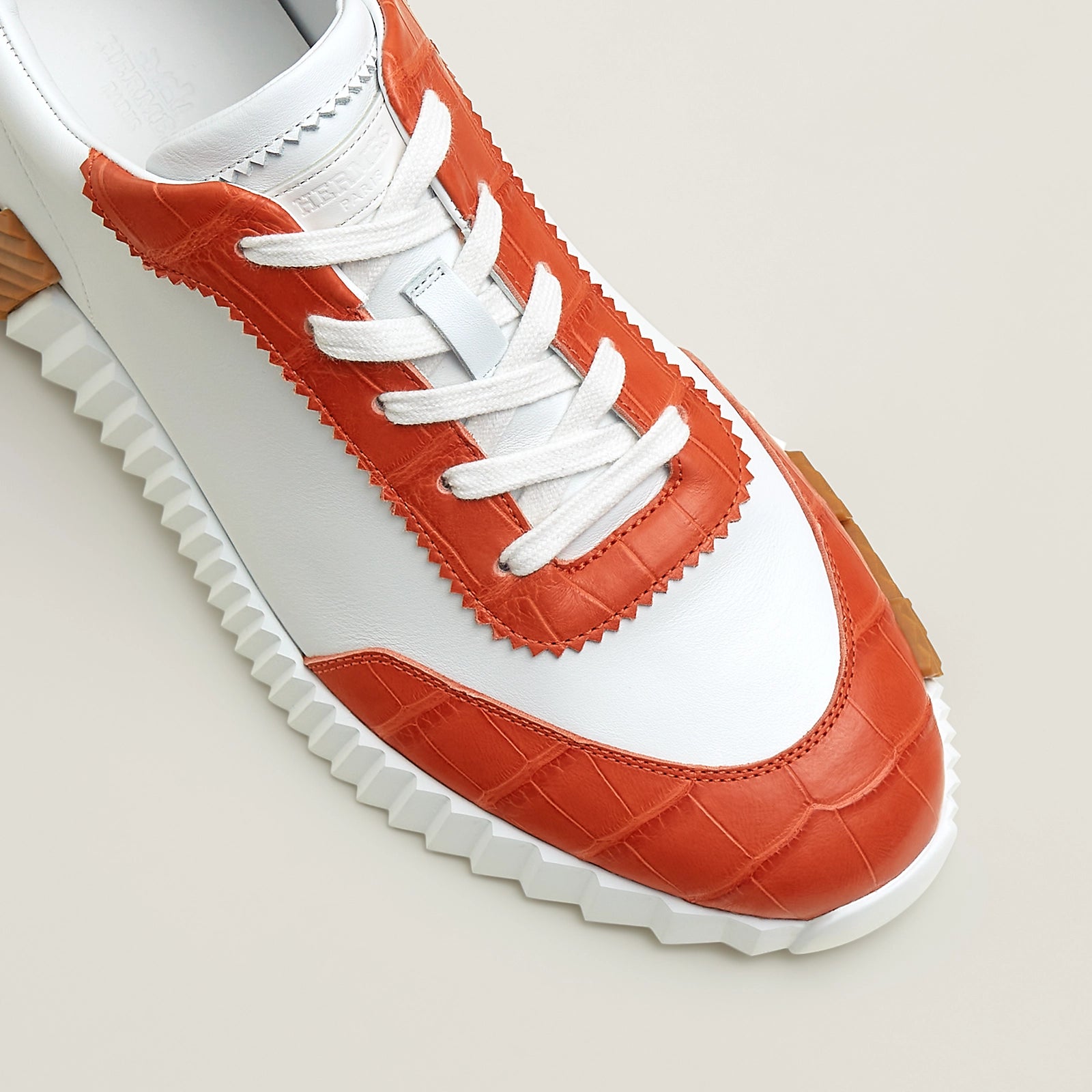 Bouncing Sneaker Blanc/Orange nacarat
