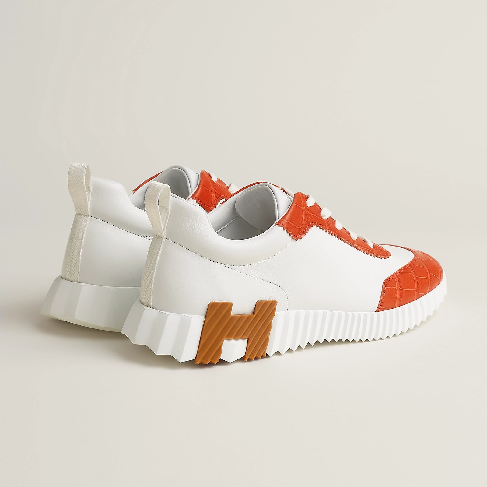 Bouncing Sneaker Blanc/Orange nacarat