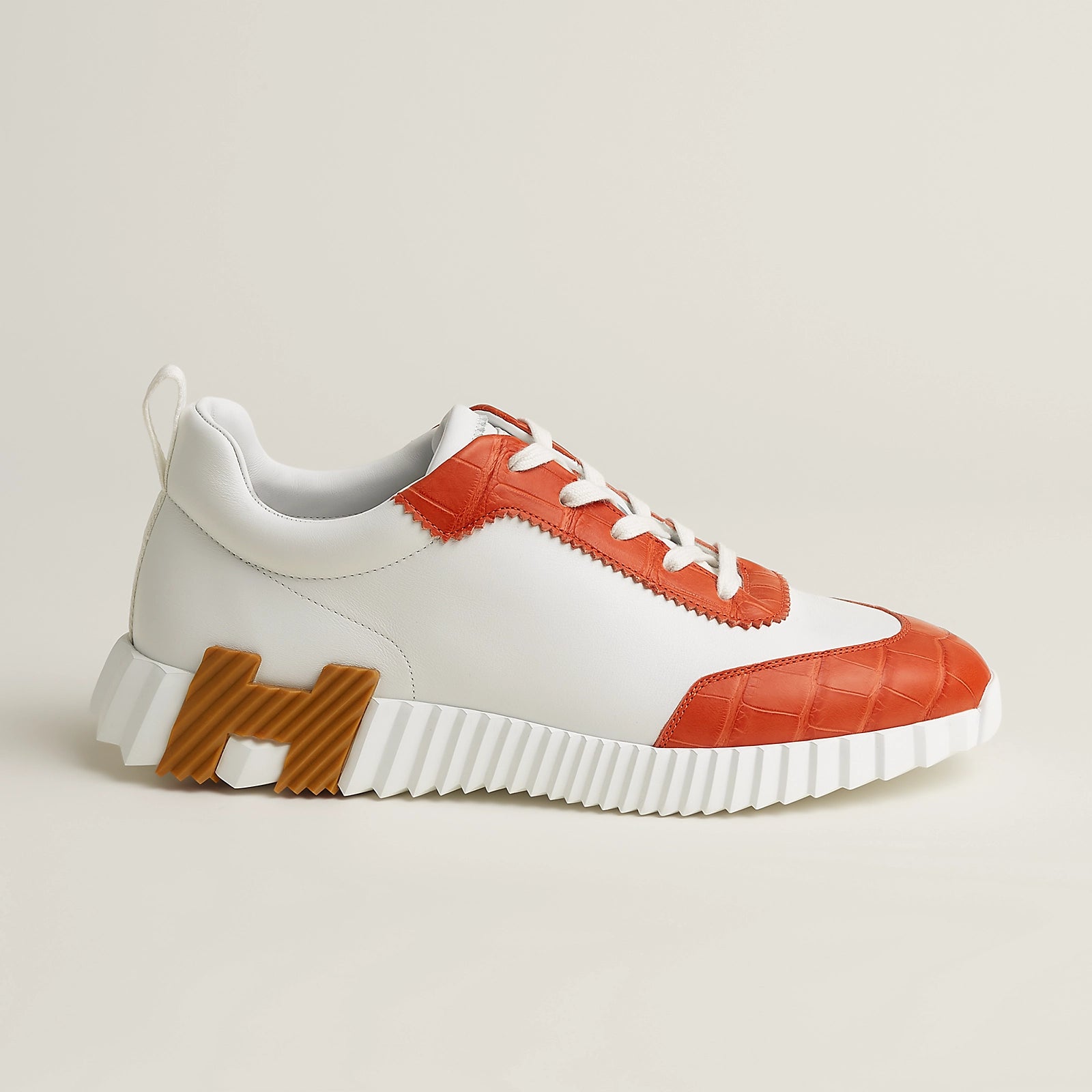 Bouncing Sneaker Blanc/Orange nacarat