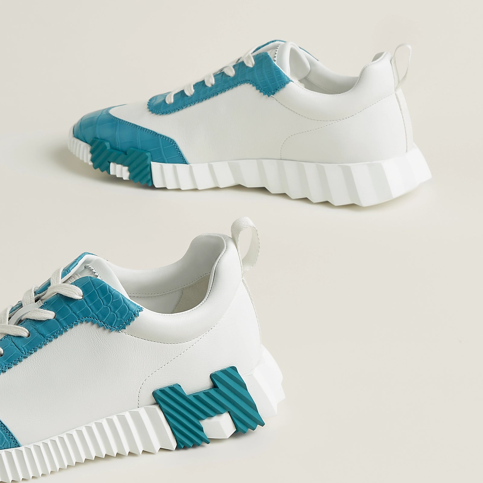 Bouncing Sneaker Blanc/Bleu Minéral