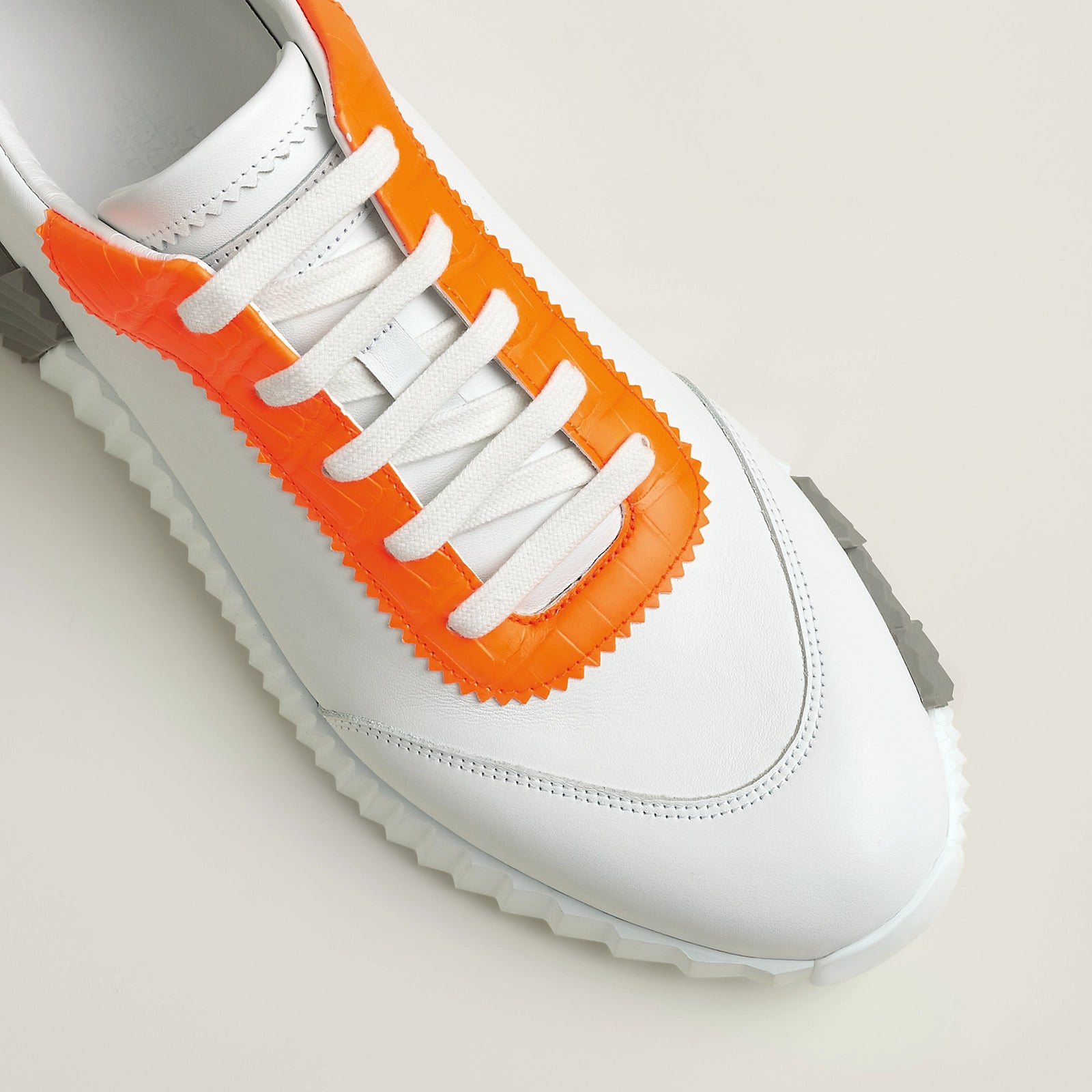 Bouncing Sneaker Blanc/Orange Fluo