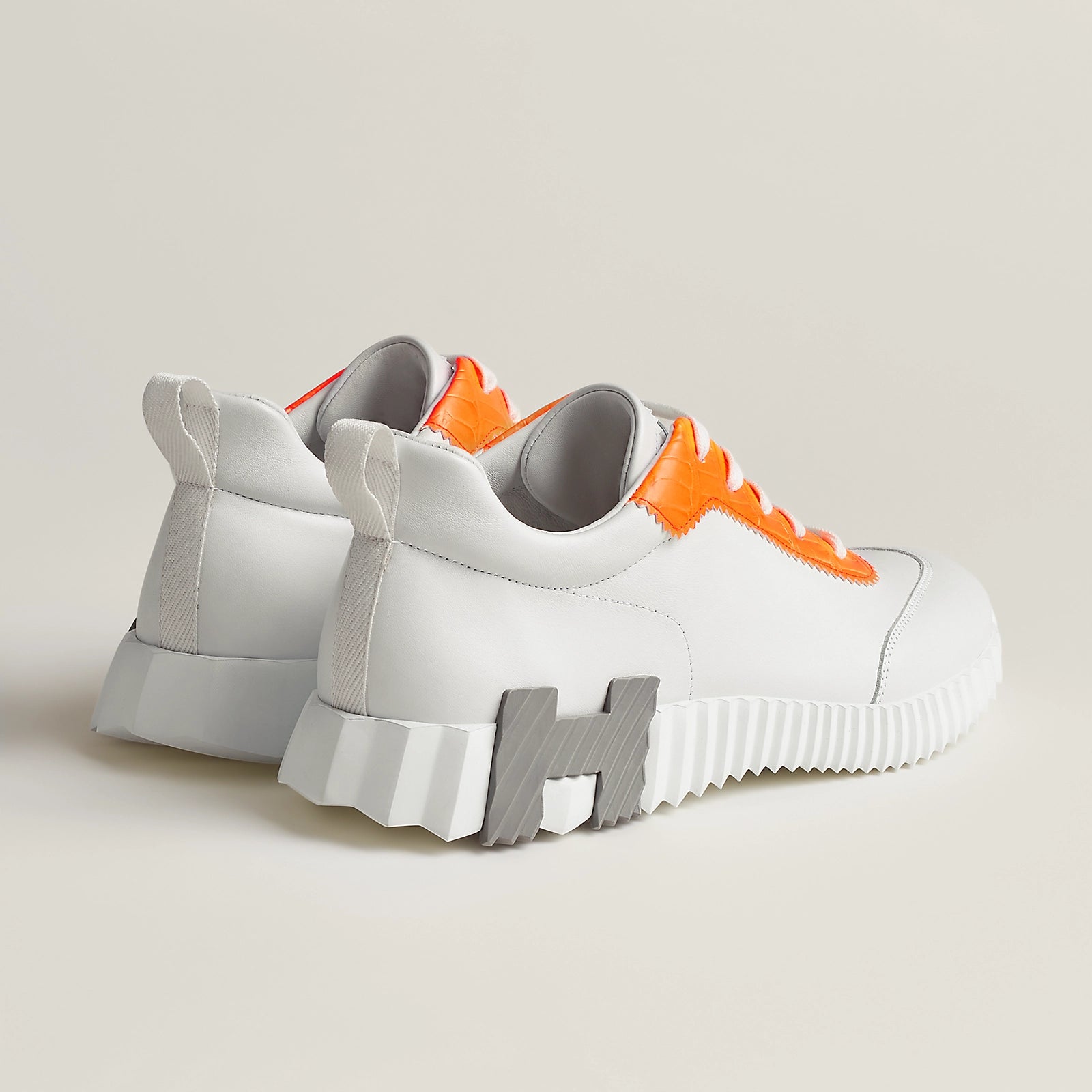 Bouncing Sneaker Blanc/Orange Fluo