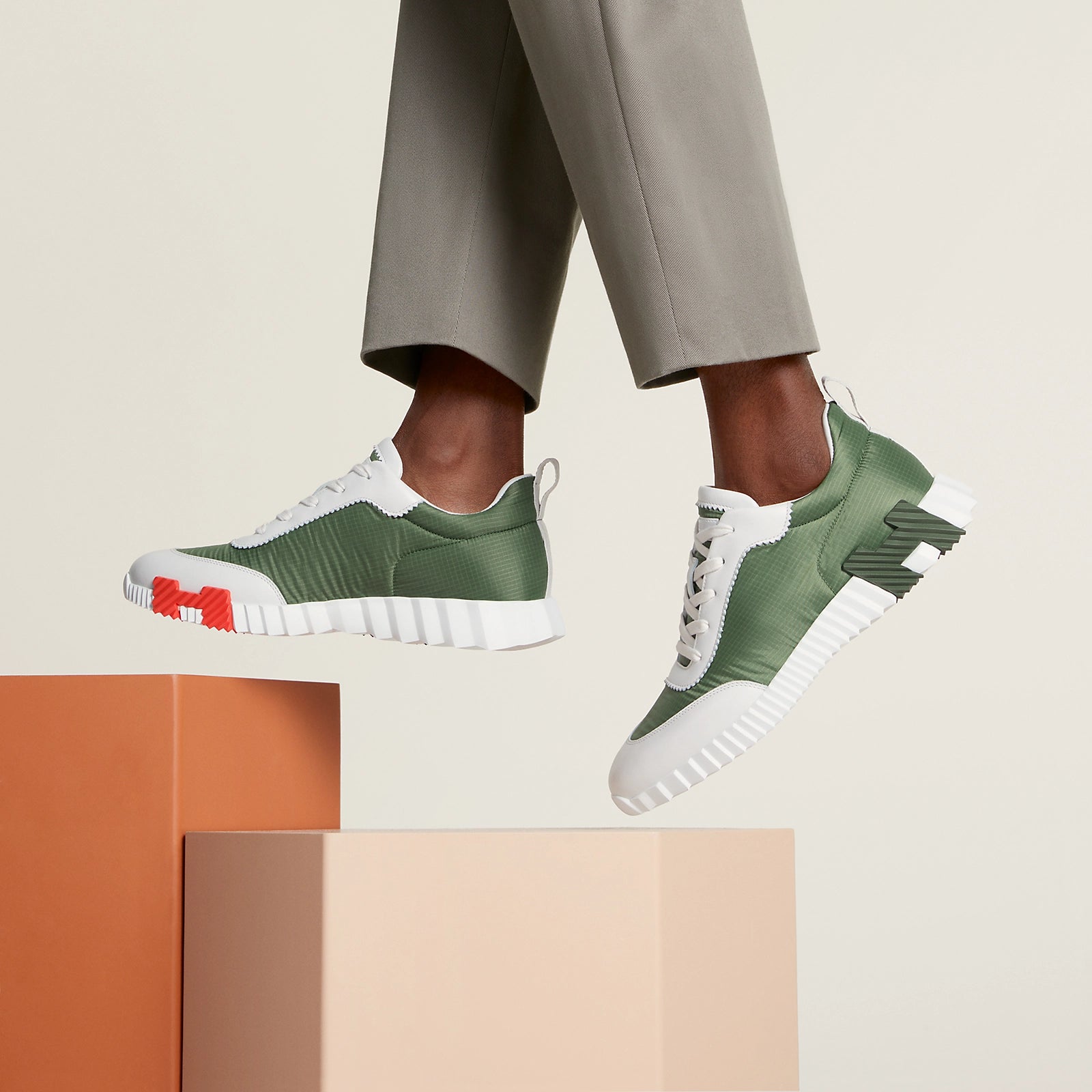 Bouncing Sneaker Matcha/Blanc