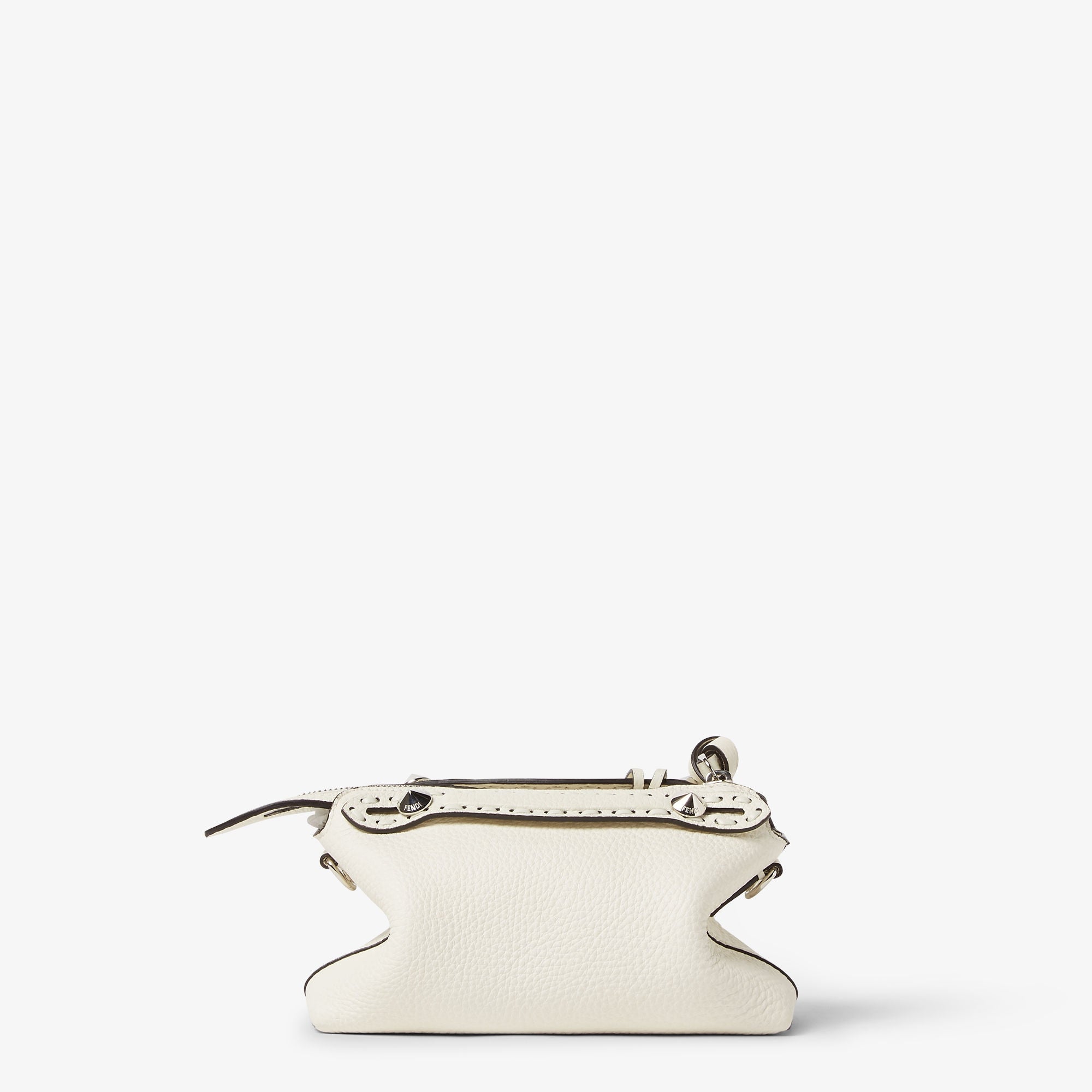 By The Way Selleria Mini White Selleria bag with 156 hand-sewn topstitches