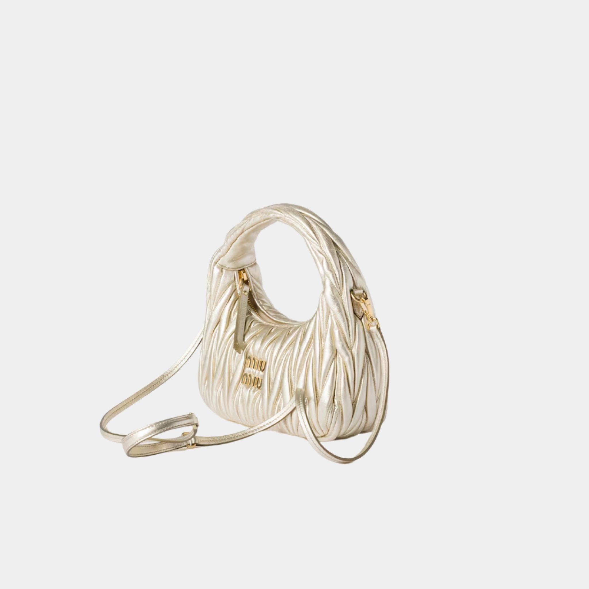 Wander Matelasse Nappa Leather Hobo Bag
