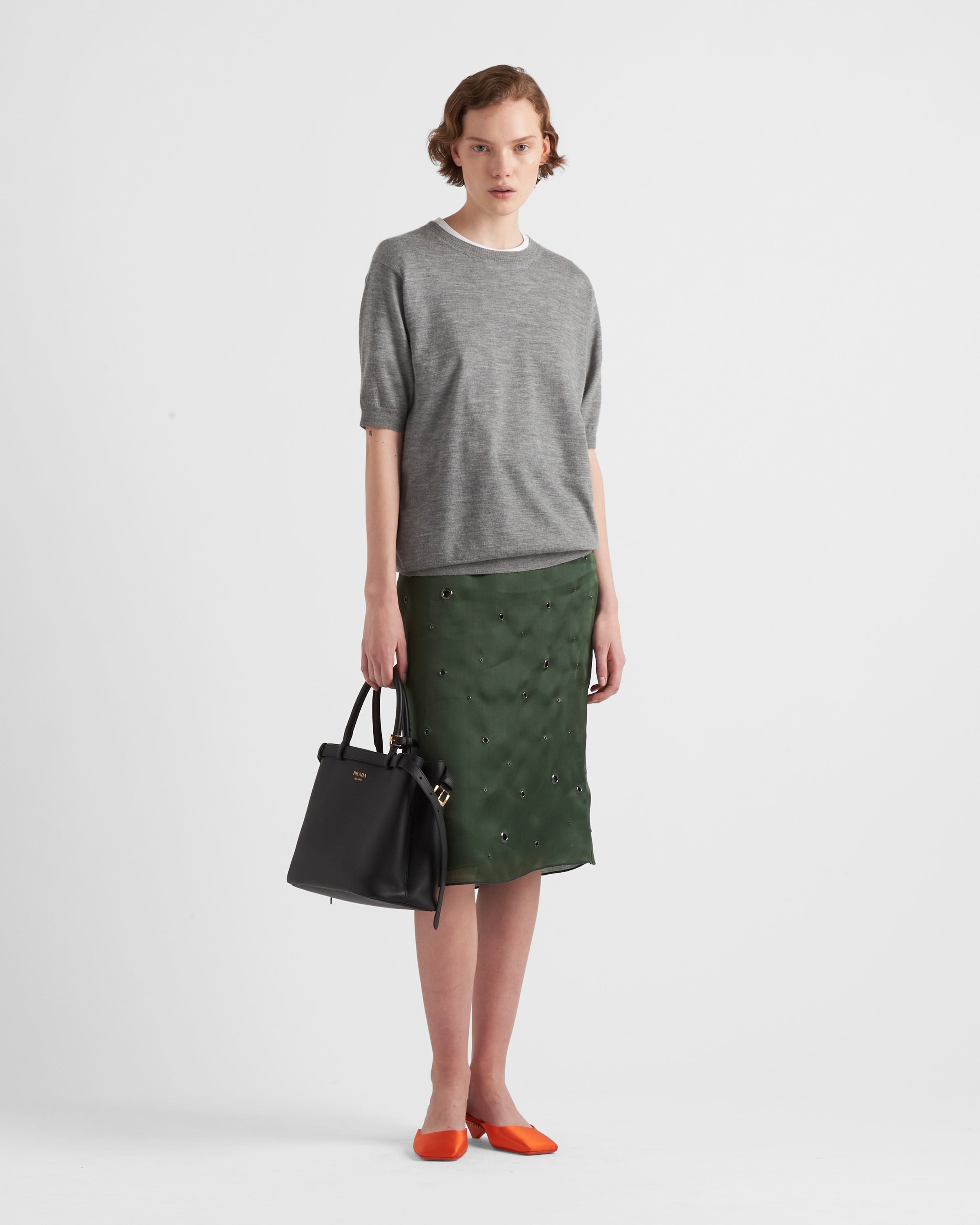 Cashmere crew-neck sweater Grey