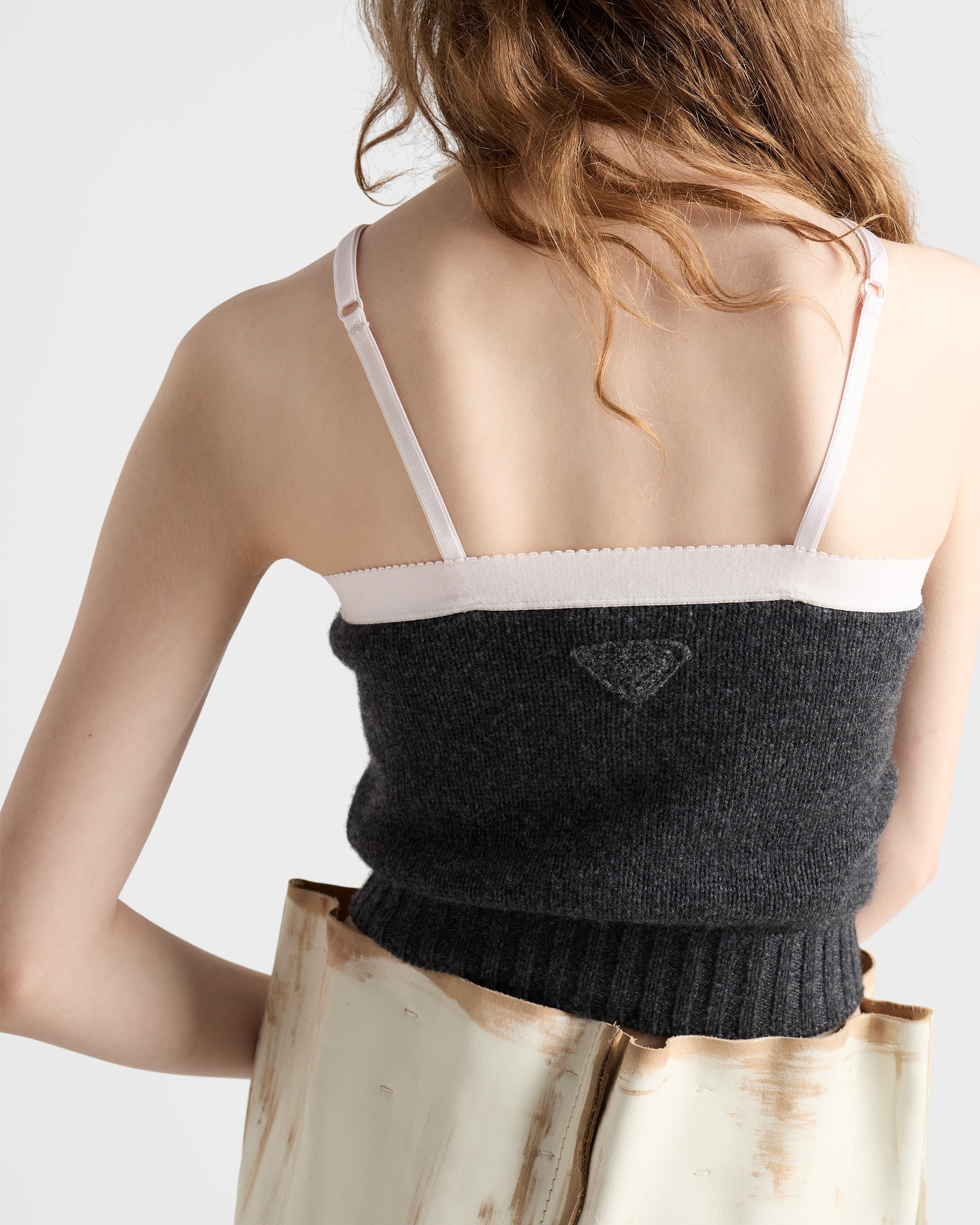 Cashmere and wool top Anthracite Gray