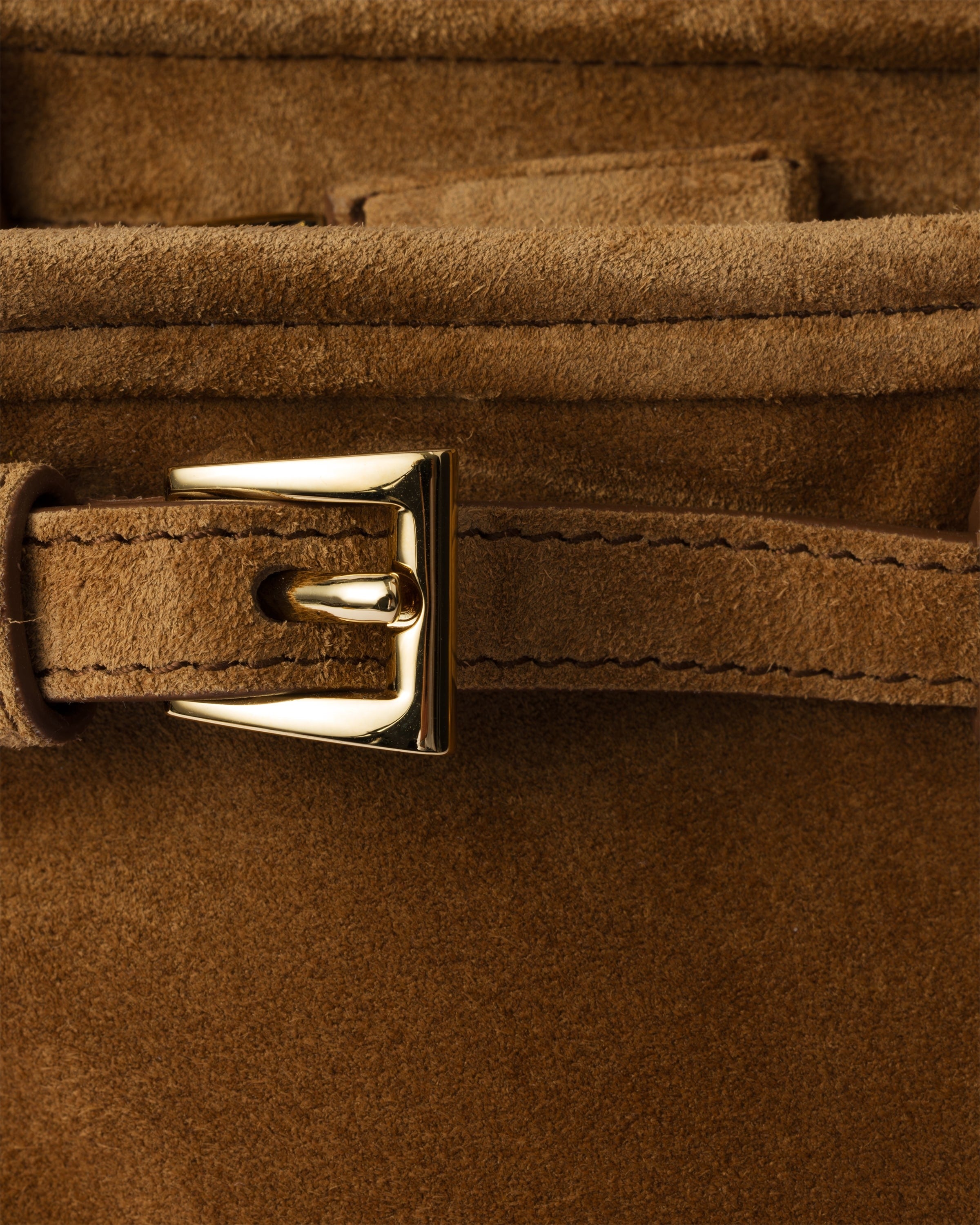 Prada Bonnie medium suede handbag Cinnamon