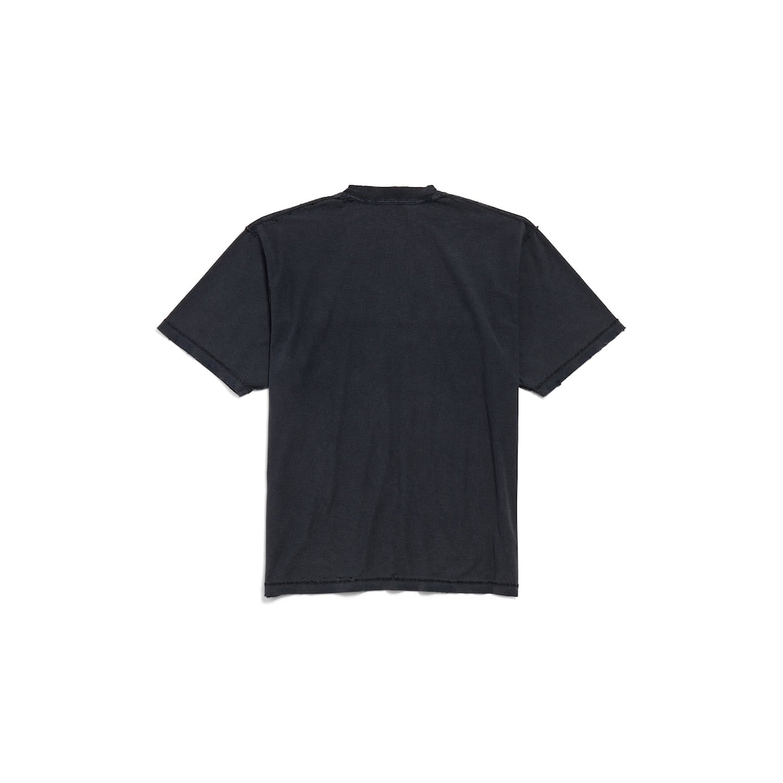 Men's Inside-out T-shirt Medium Fit in Black Faded