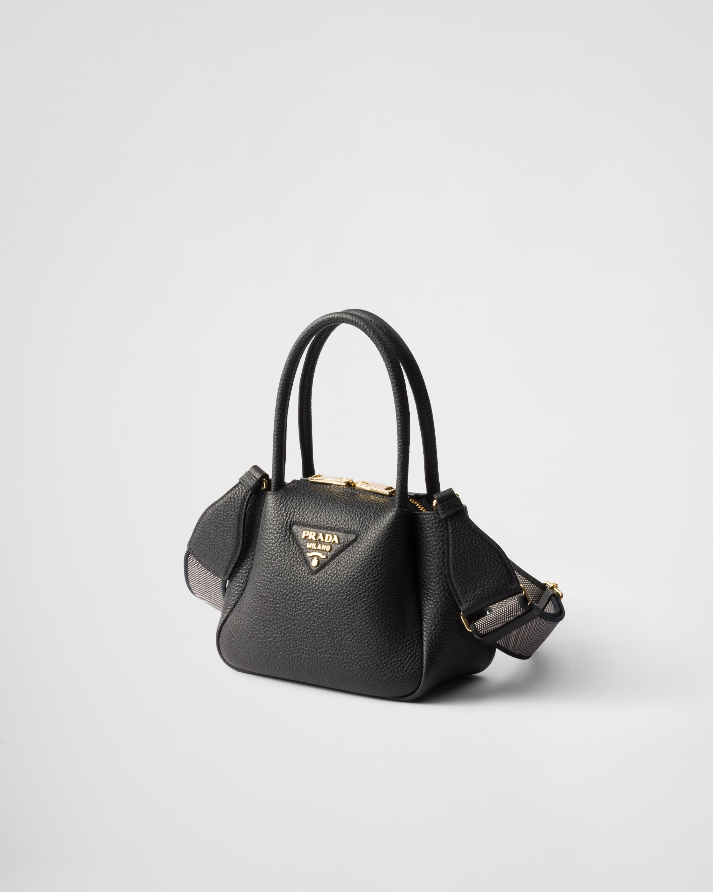 Leather mini handbag Black