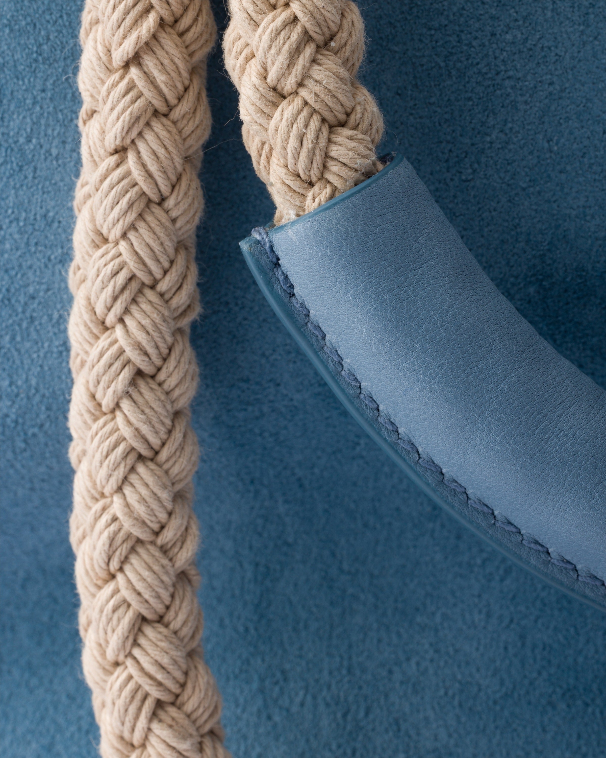 Small Prada Mariner suede bucket bag Astral Blue