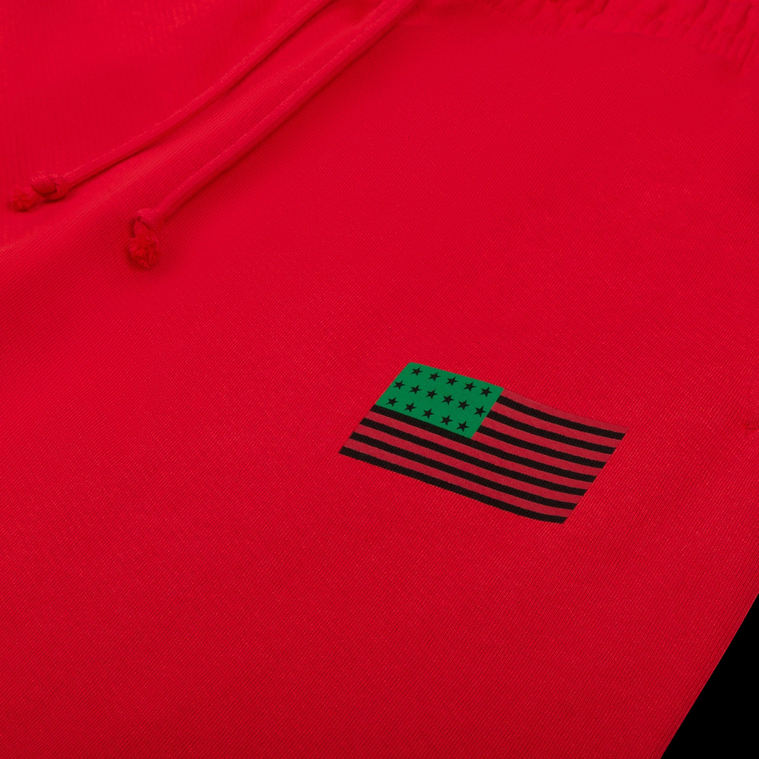 ADG Pan African American Flag Sweatpant Red Red