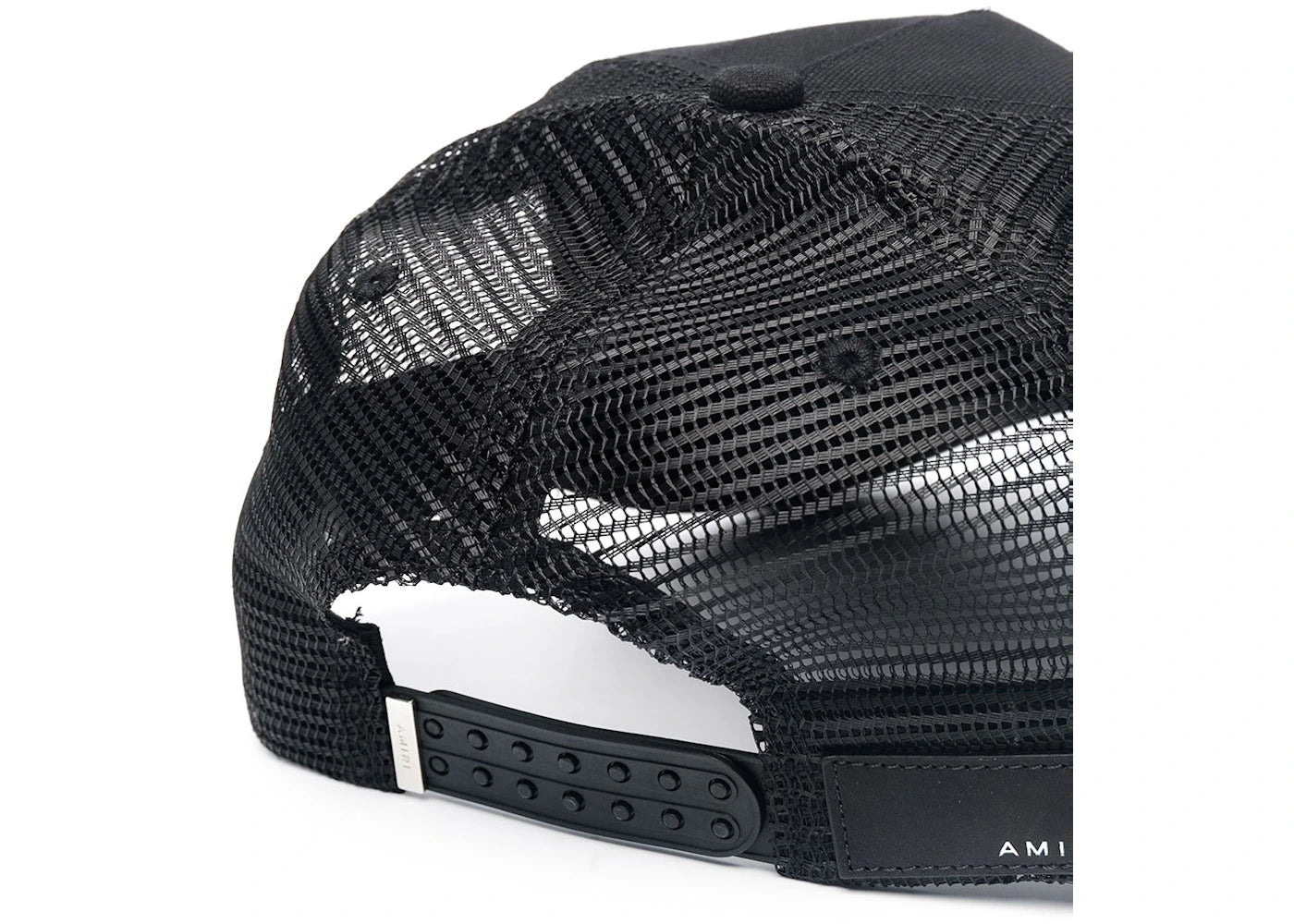 AMIRI Logo Trucker Hat Black/White