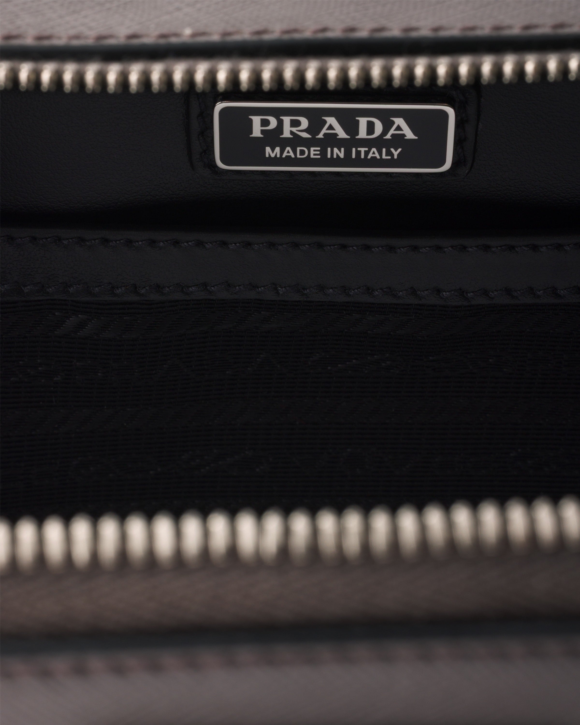 Medium Prada Brique Saffiano leather bag Smoky Gray