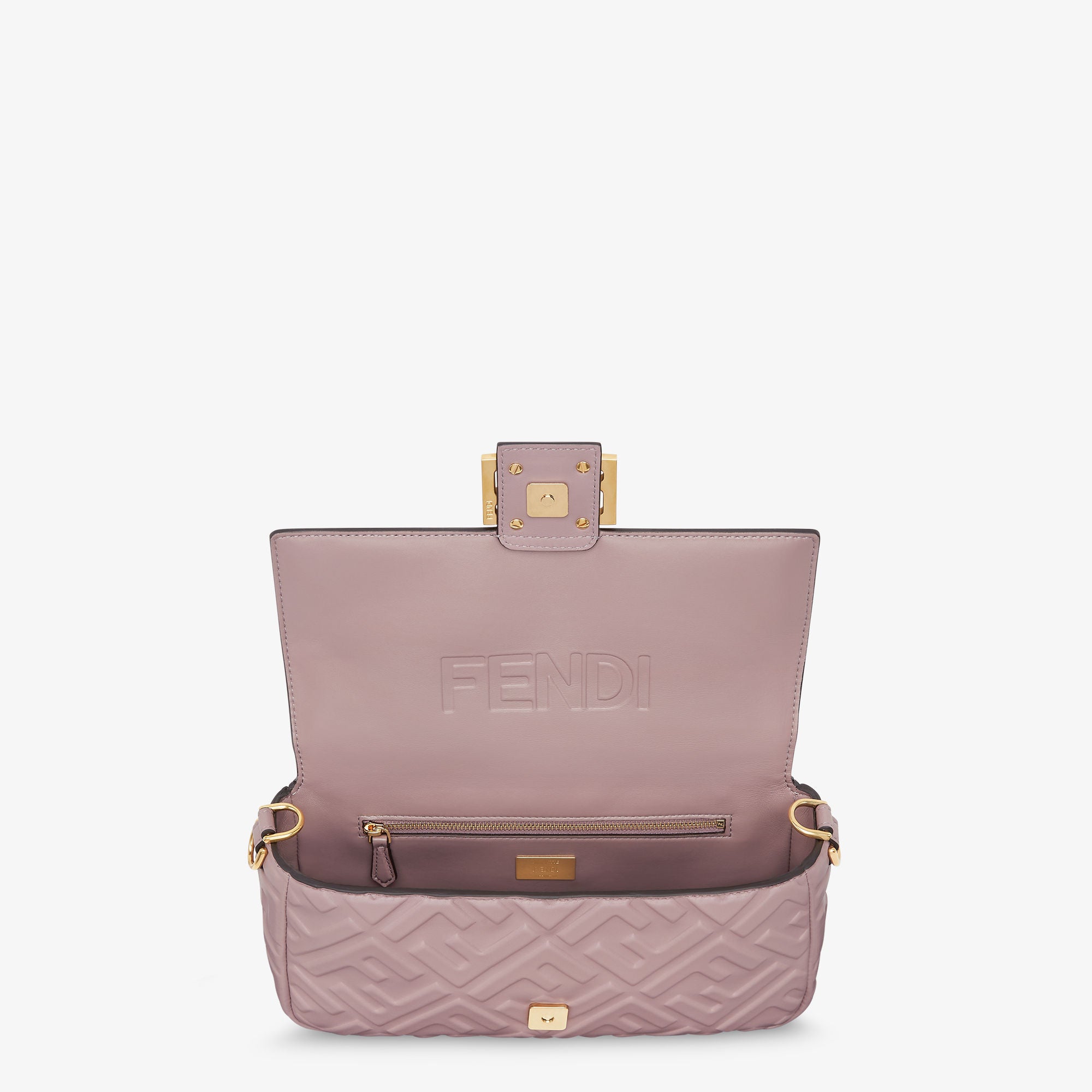 Baguette Mauve pink leather bag