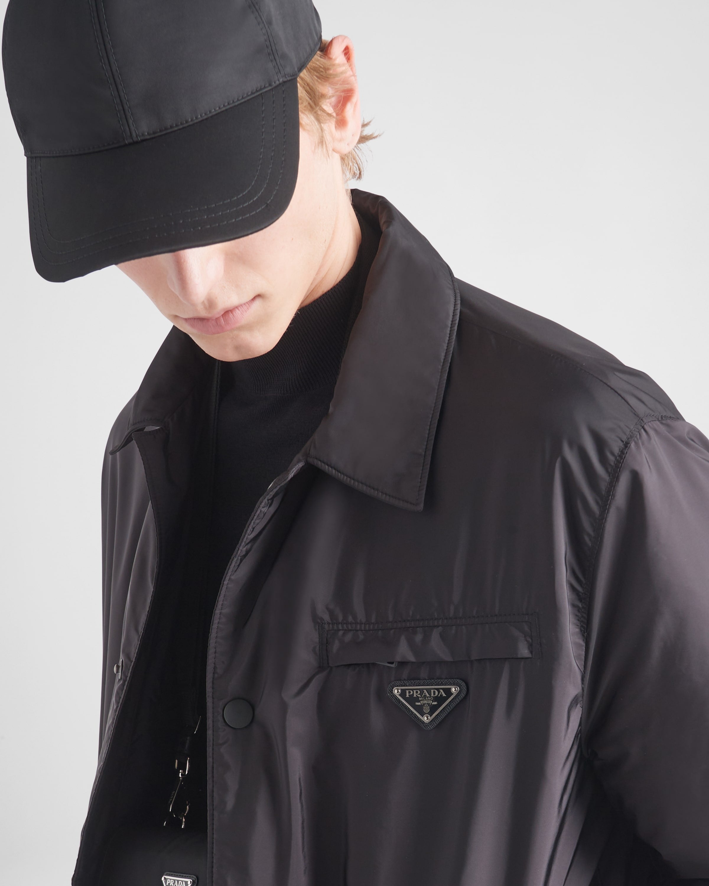 Re-Nylon blouson jacket Black