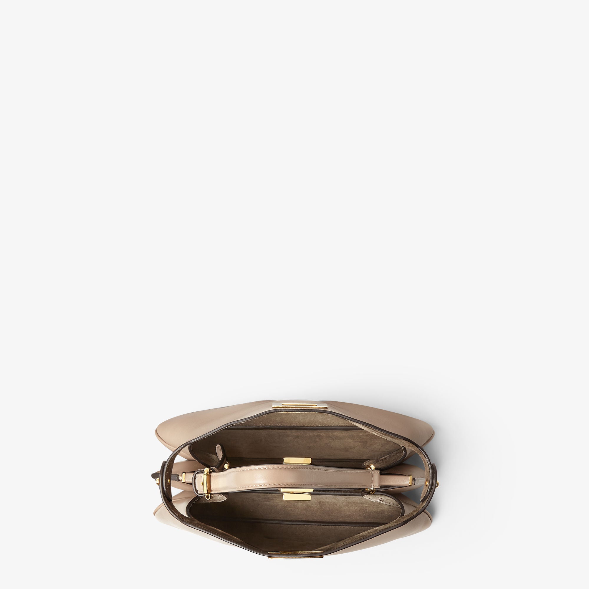 Peekaboo Soft Small Dove gray leather bag