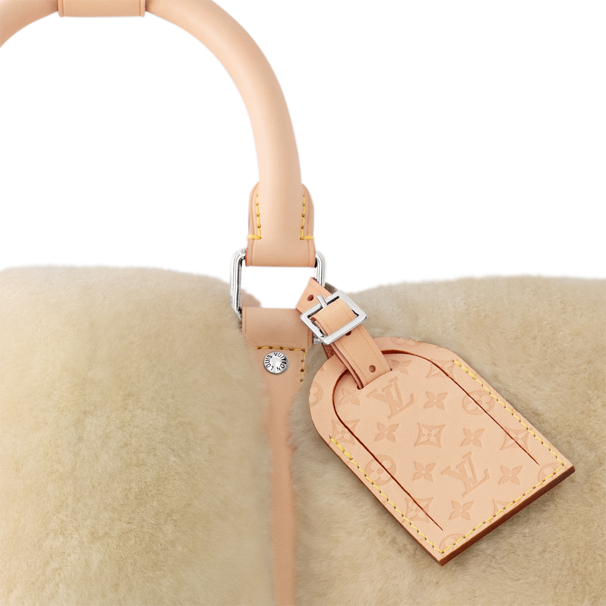 Keepall Bandoulière 50 (Shearling) Beige