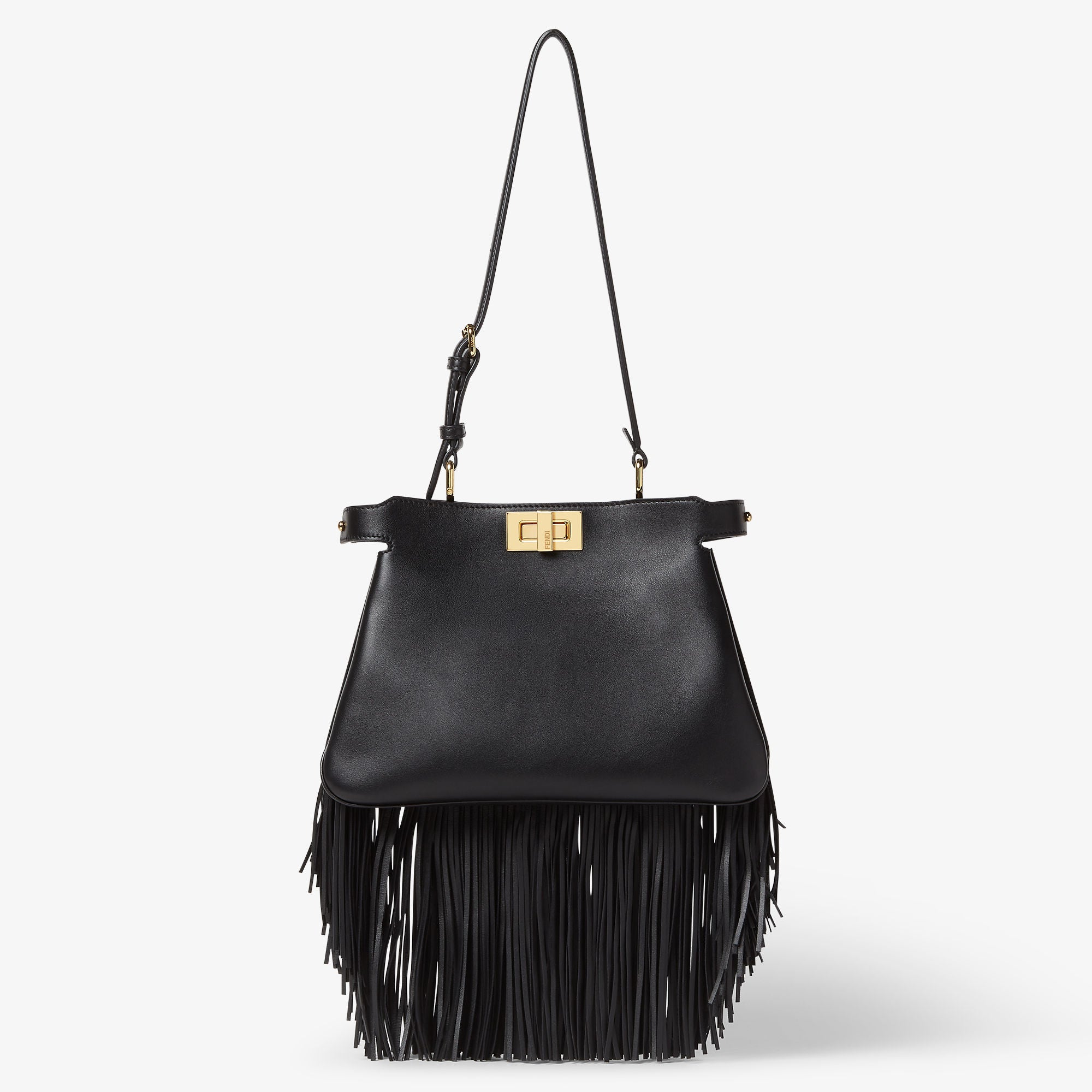 Peekaboo Soft Small Black leather bag