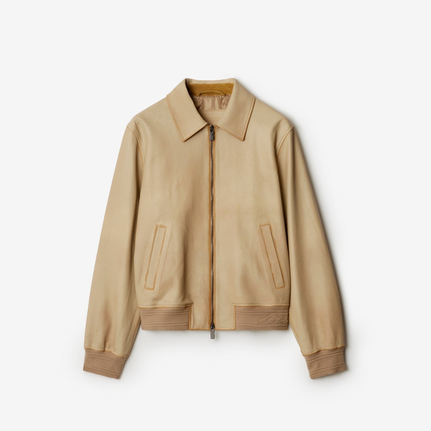 Suede Harrington Jacket - Tan