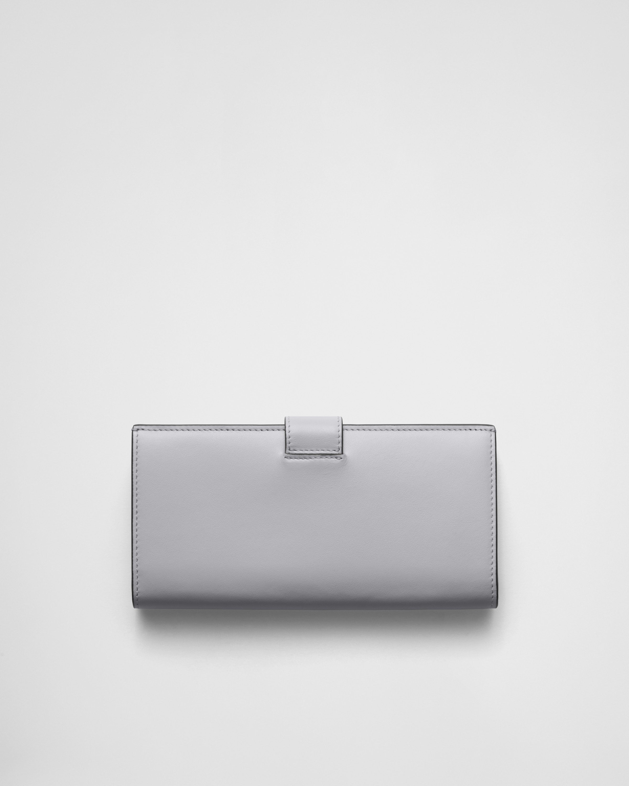 Large leather wallet Granite Gray
