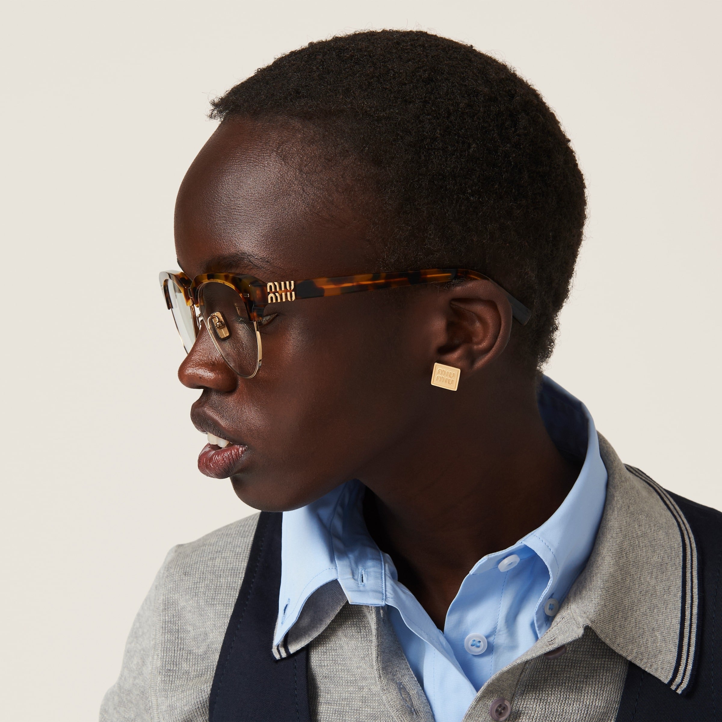 Miu Miu Runway sunglasses Blue-ray Transparent Lenses