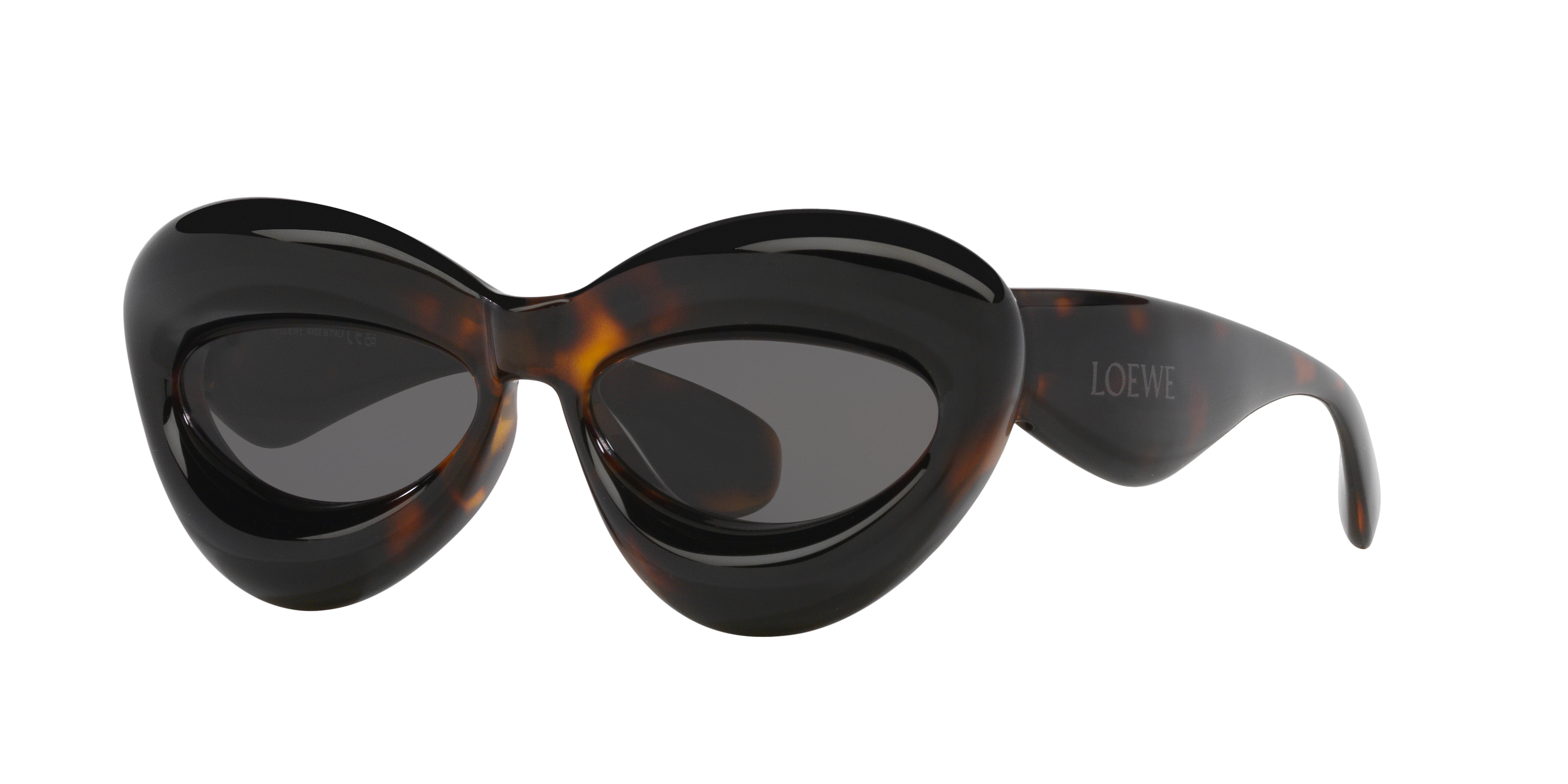 LOEWE Fashion Show Inflate LW40097I Tortoise - Women Sunglasses, Grey Lens