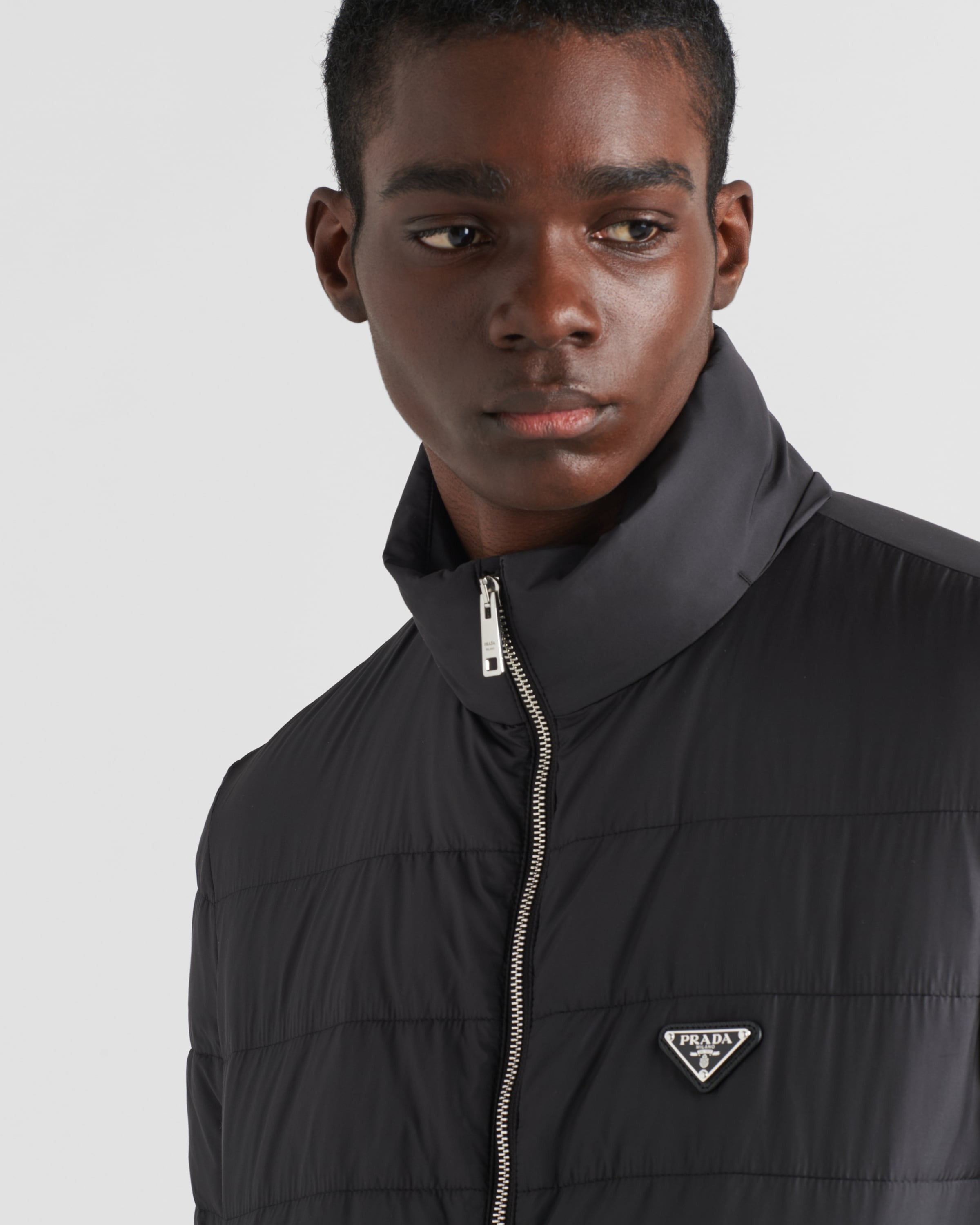 Medium weight polyester down jacket Black