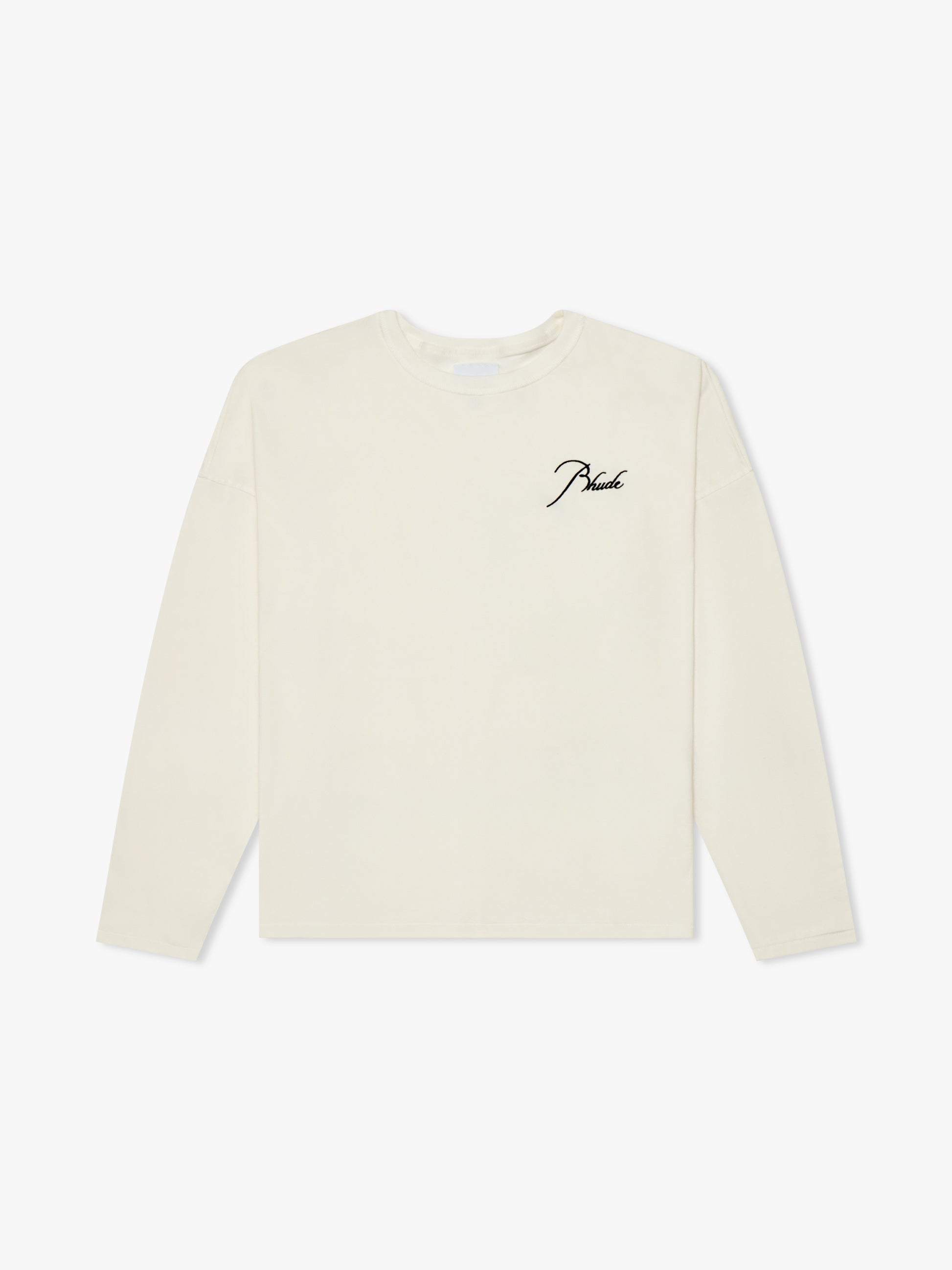 LS REVERSE TEE - VTG WHITE