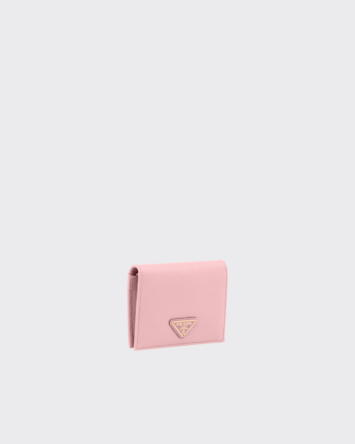 Small Saffiano Leather Wallet Peach