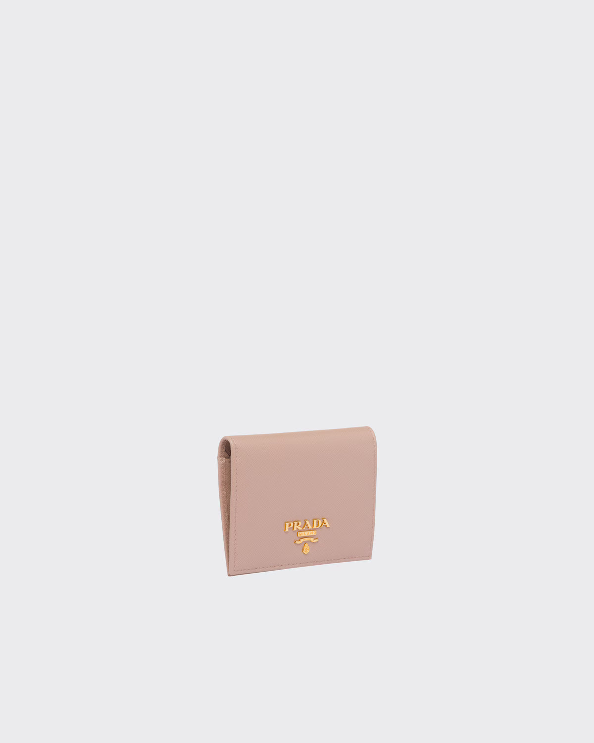 Small Saffiano Leather Wallet Powder Pink