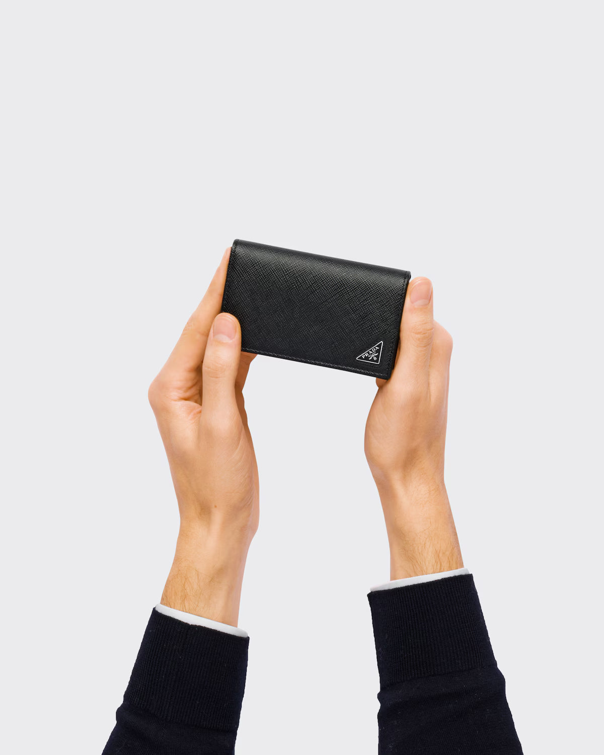 Saffiano Leather Card Holder Black