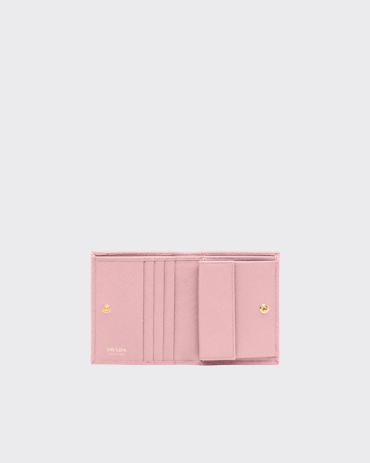 Small Saffiano Leather Wallet Peach