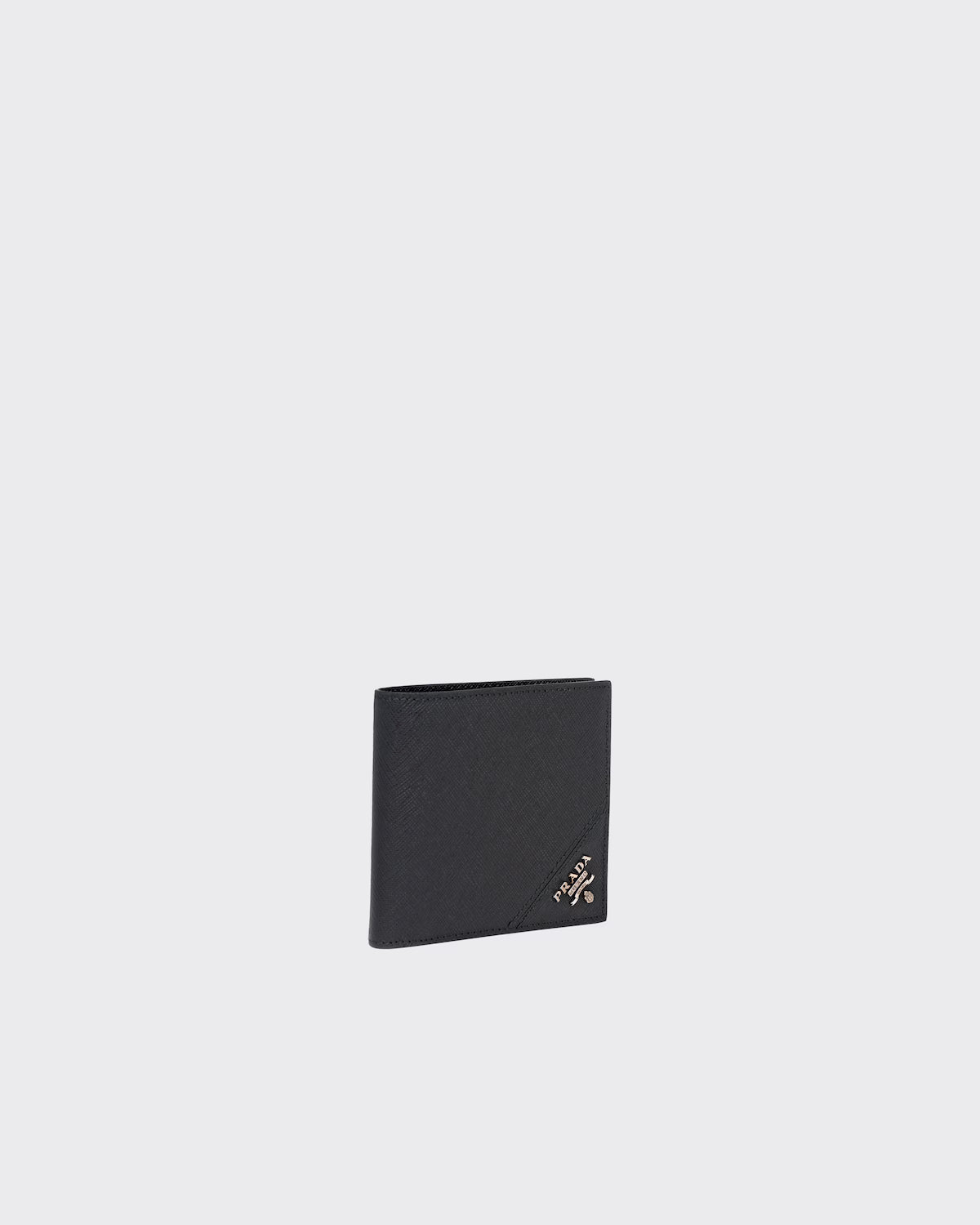 Saffiano Leather Wallet with coin purse Black