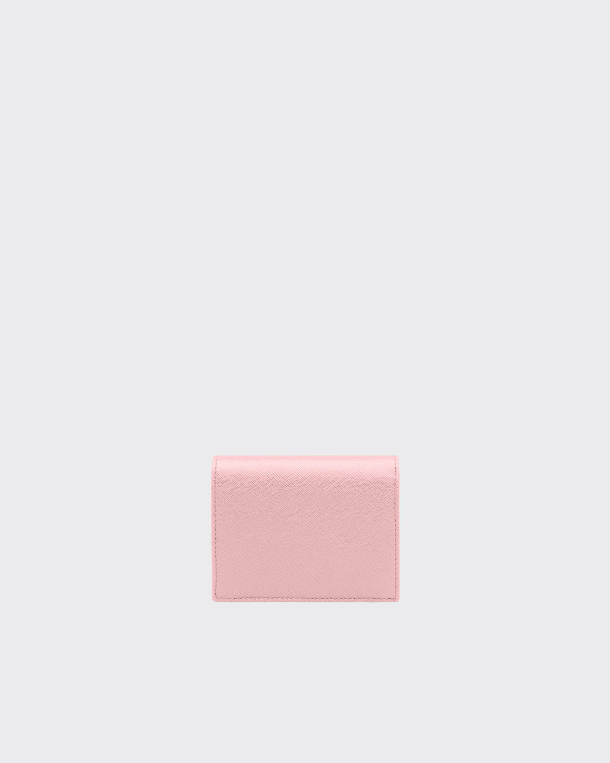 Small Saffiano Leather Wallet Peach