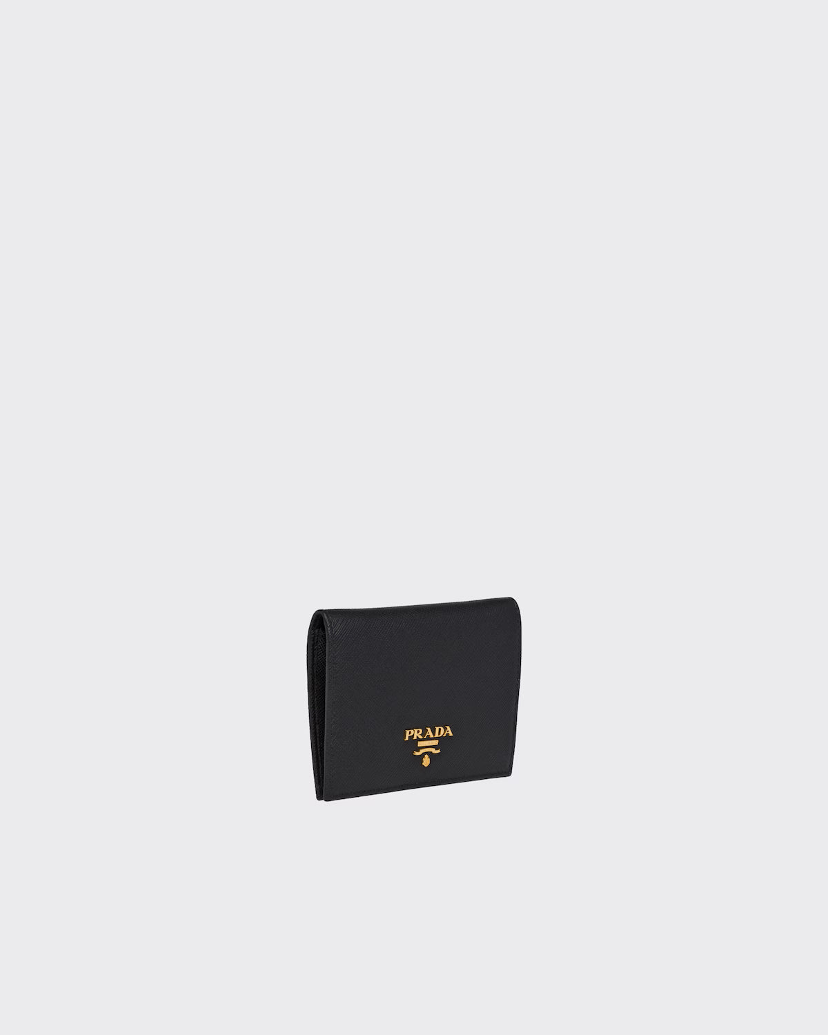Small Saffiano Leather Wallet Black