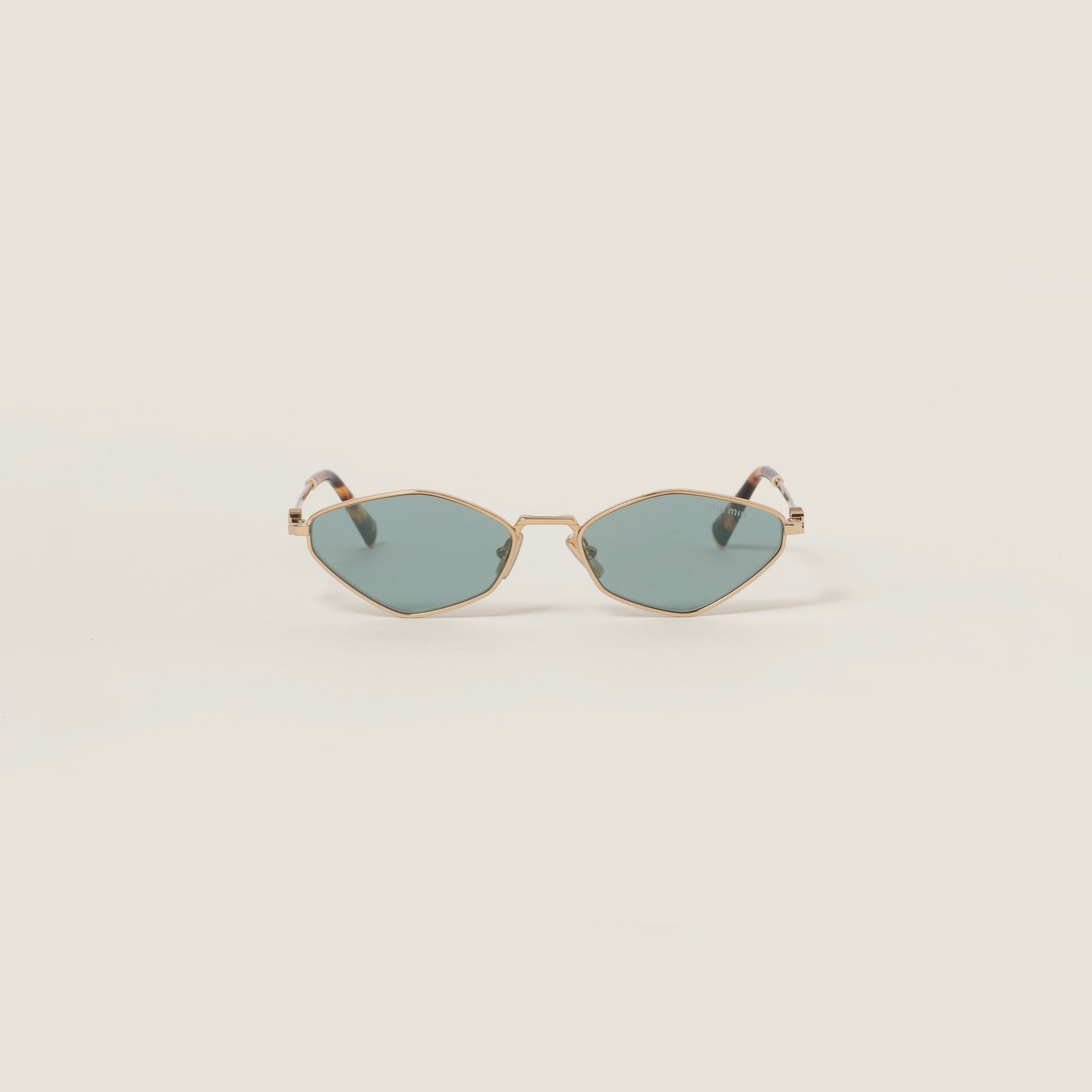 Miu Miu Logo sunglasses Water Green Lenses