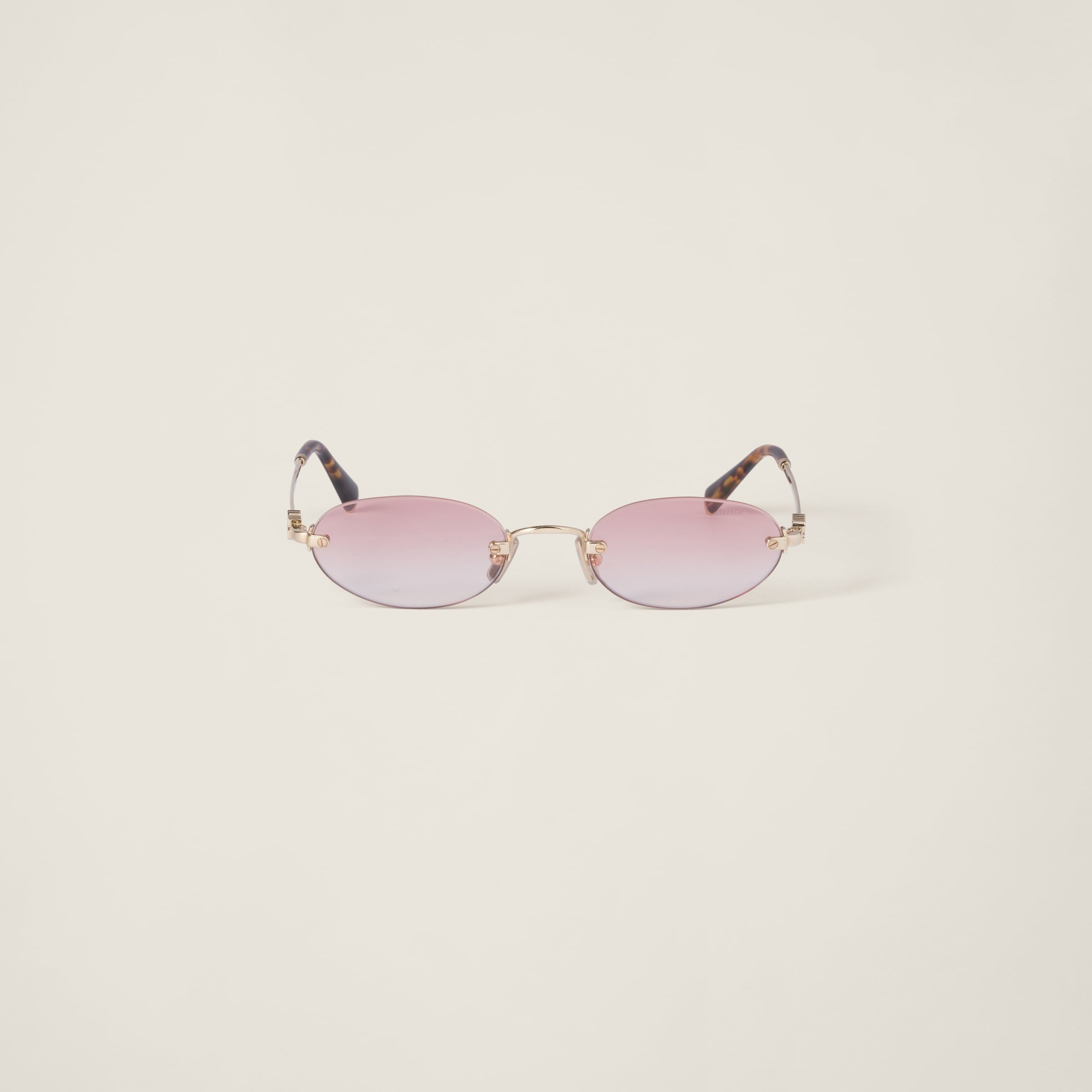 Miu Miu Logo sunglasses Gradient pink lenses