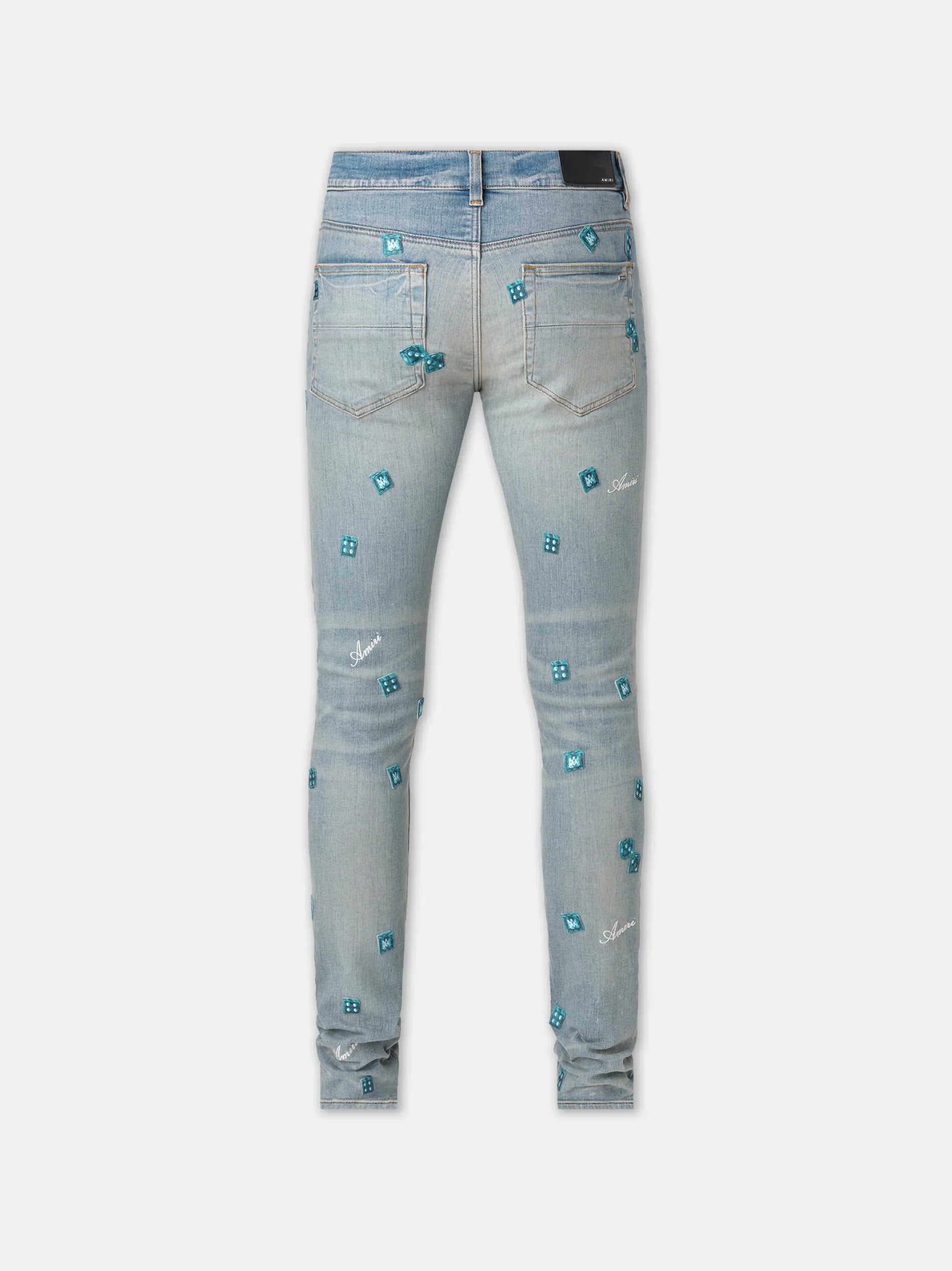 AMIRI DICE SKINNY JEAN CLAY INDIGO