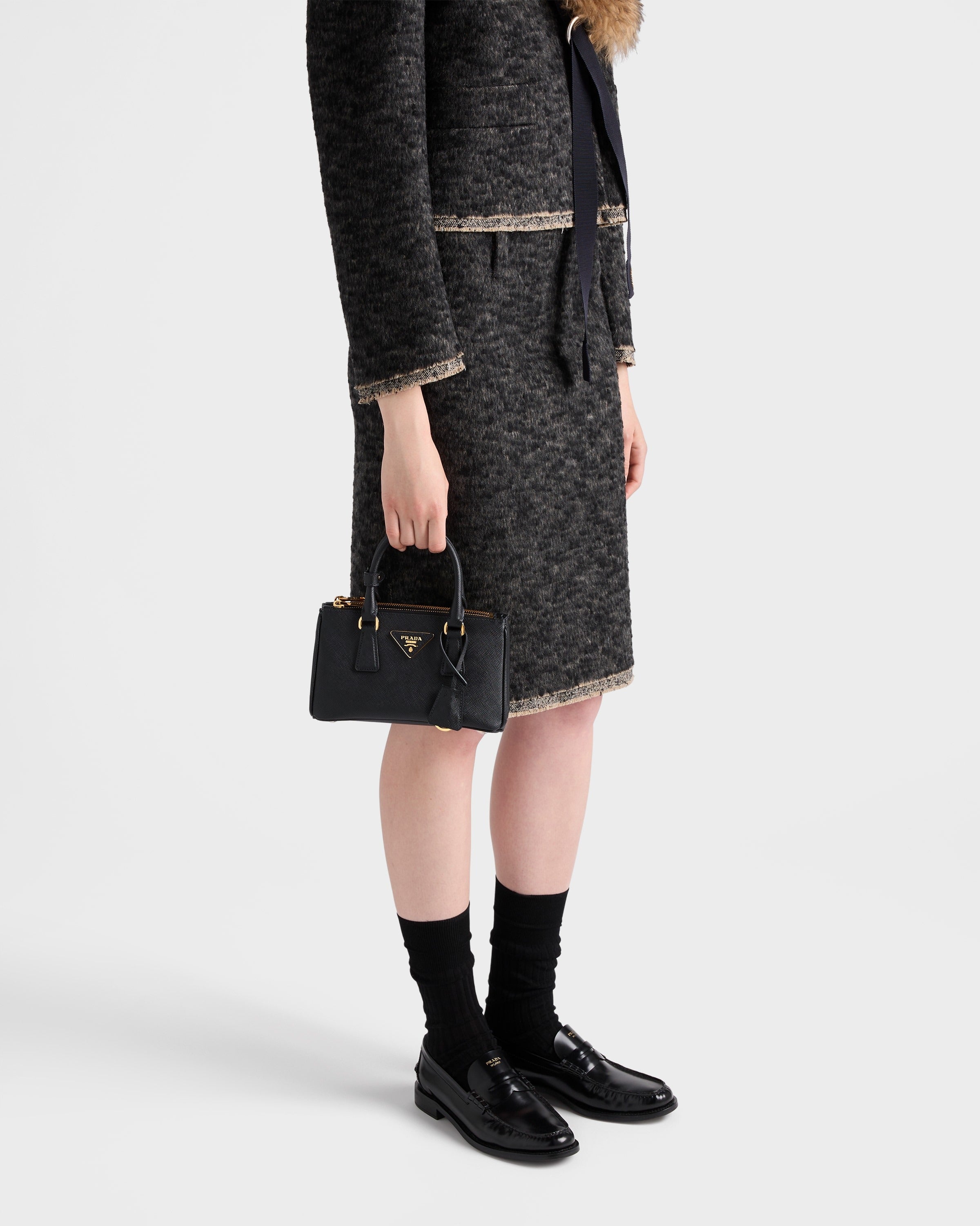 Prada Galleria Saffiano leather mini-bag Black