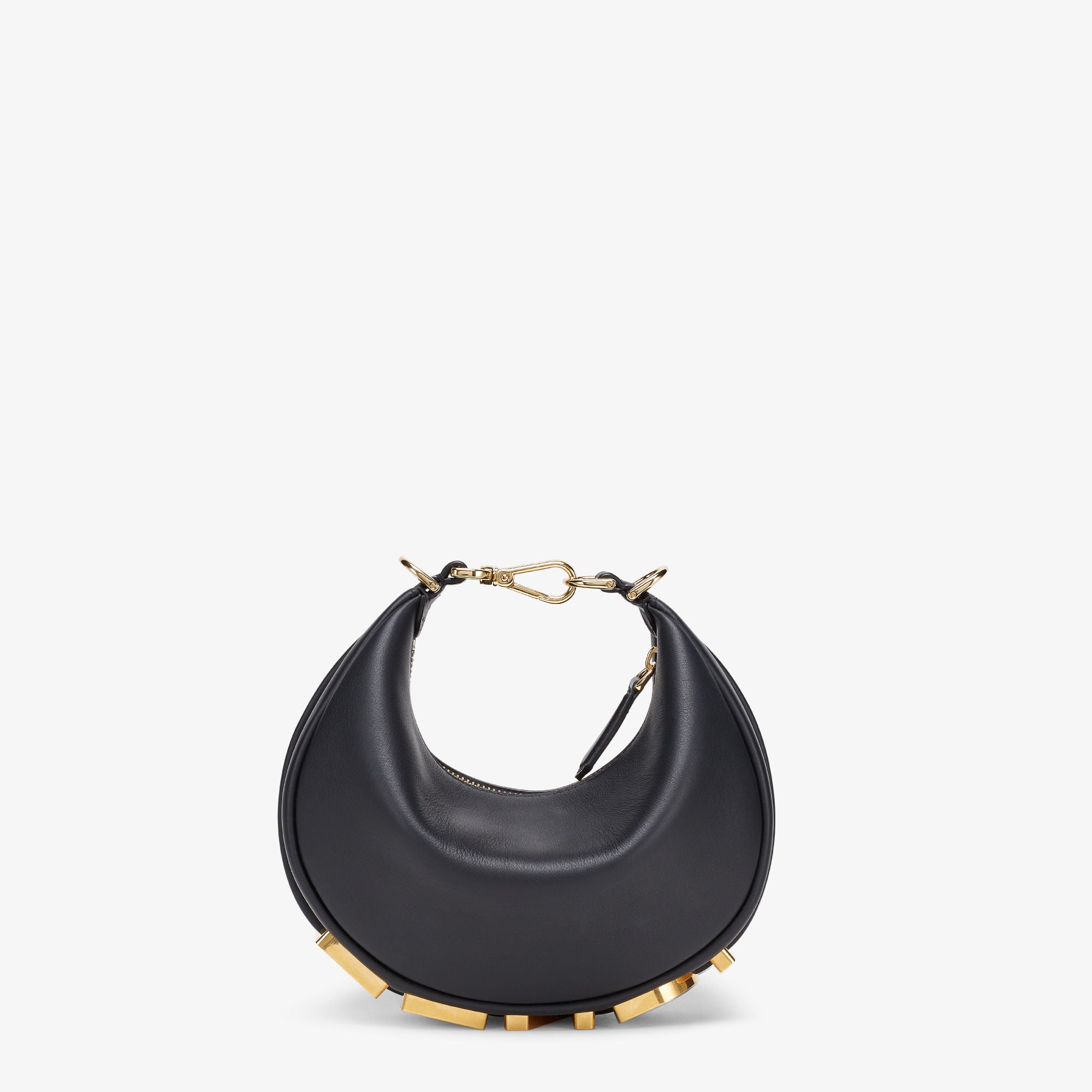 Fendigraphy Mini Black leather mini-bag