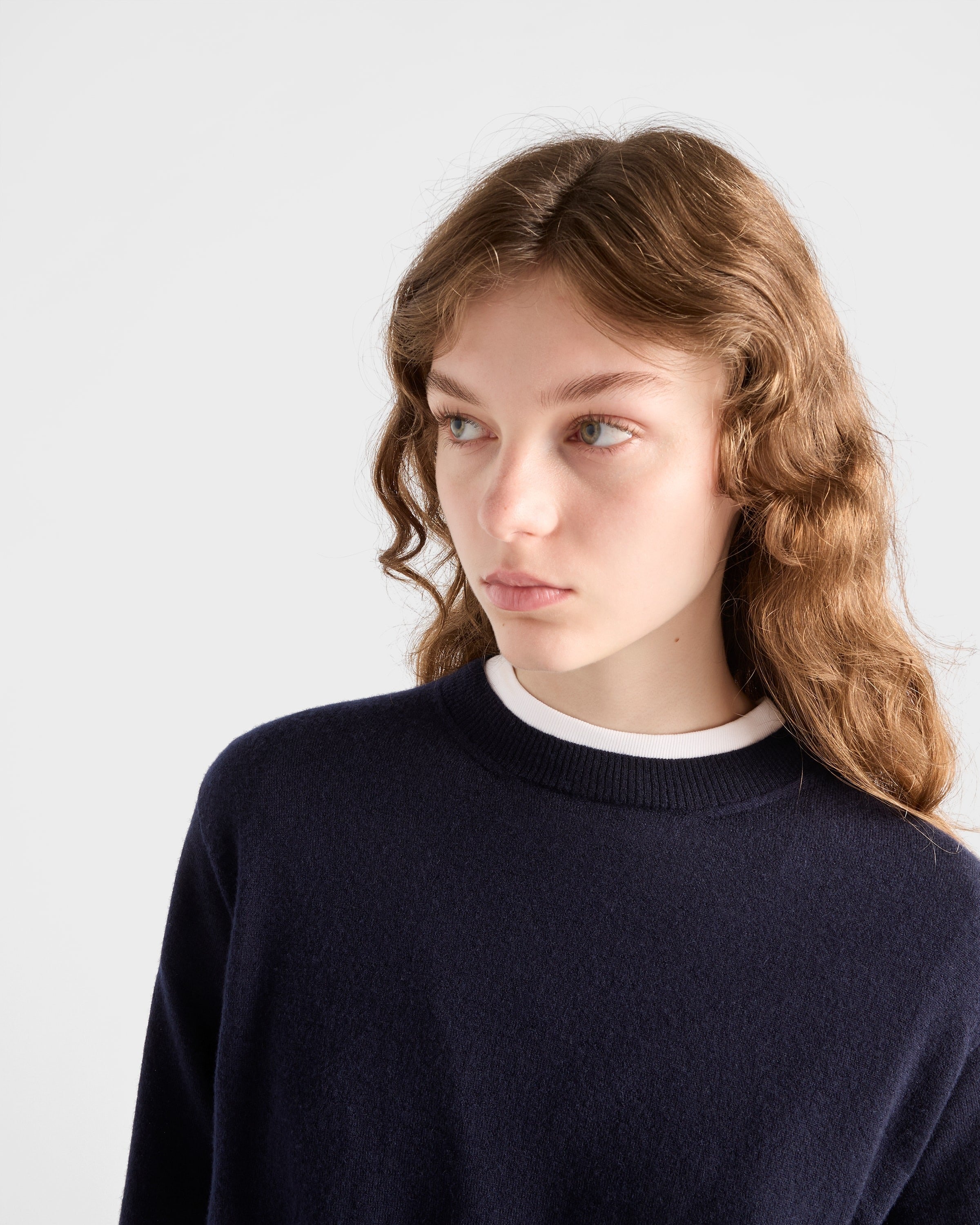Cashmere crew-neck sweater Navy