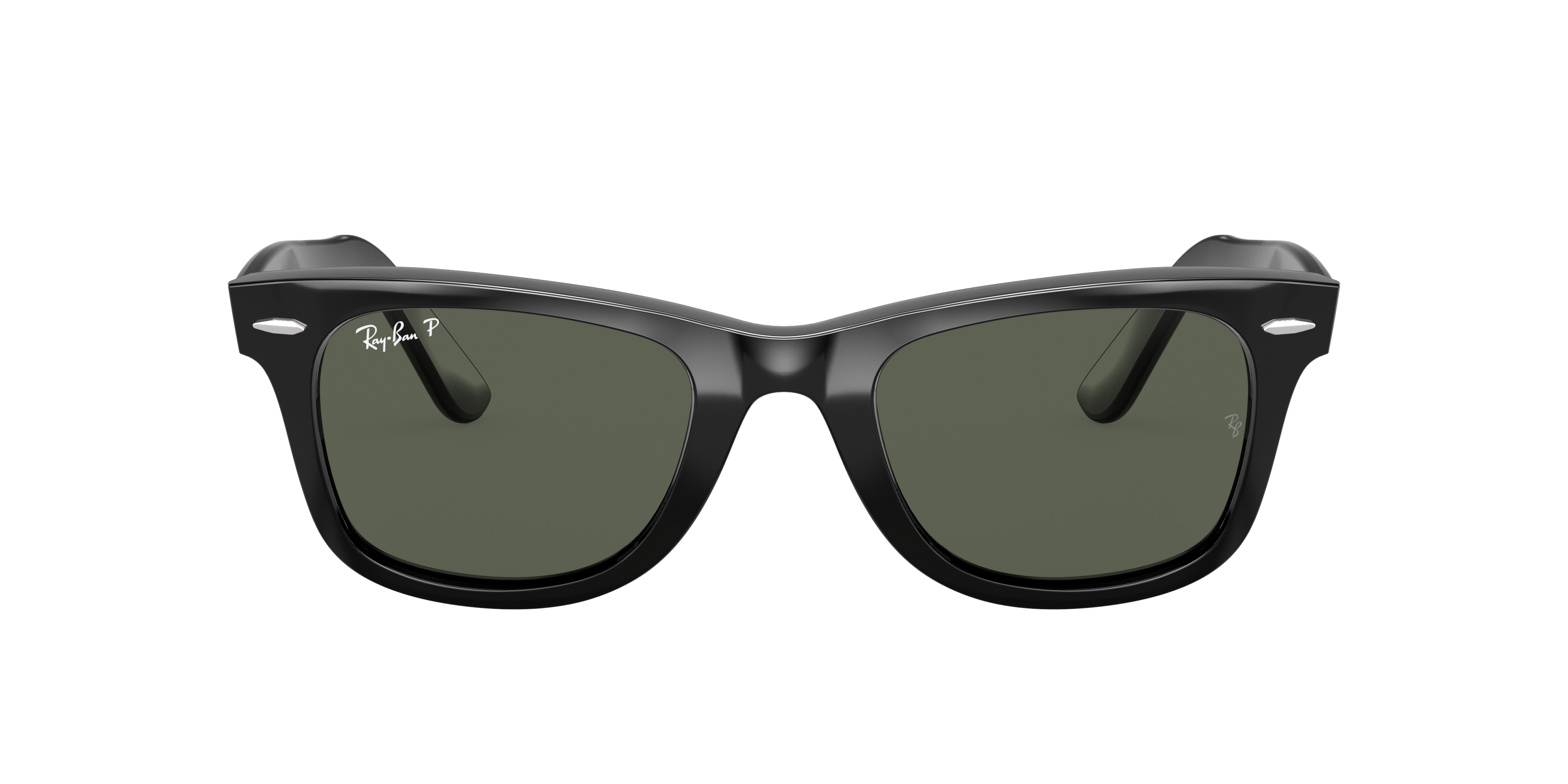 RAY-BAN RB2140 Original Wayfarer Classic Black - Sunglasses, Green Lens