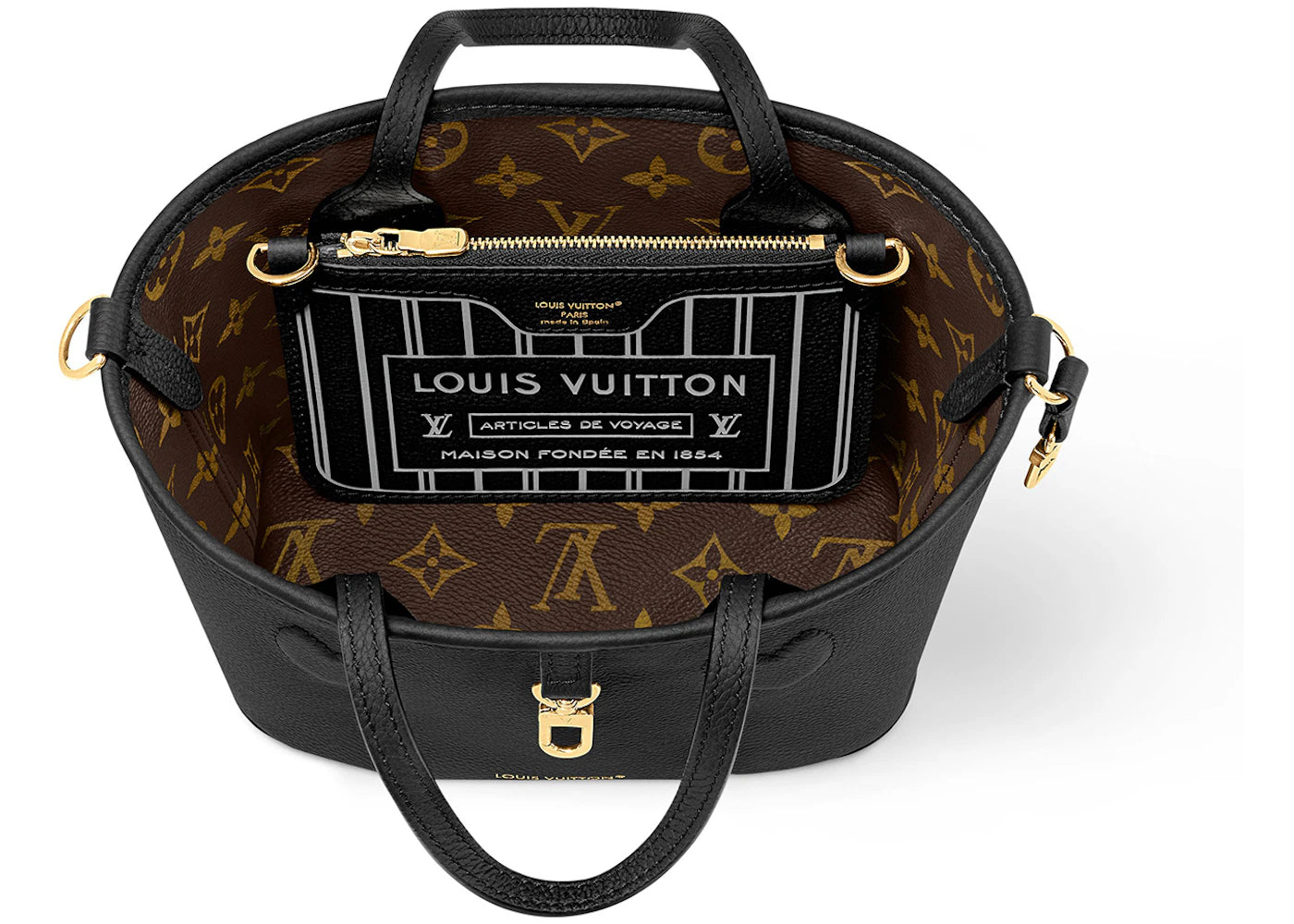 Louis Vuitton Neverfull Bandouliere BB Inside Out Black/Monogram
