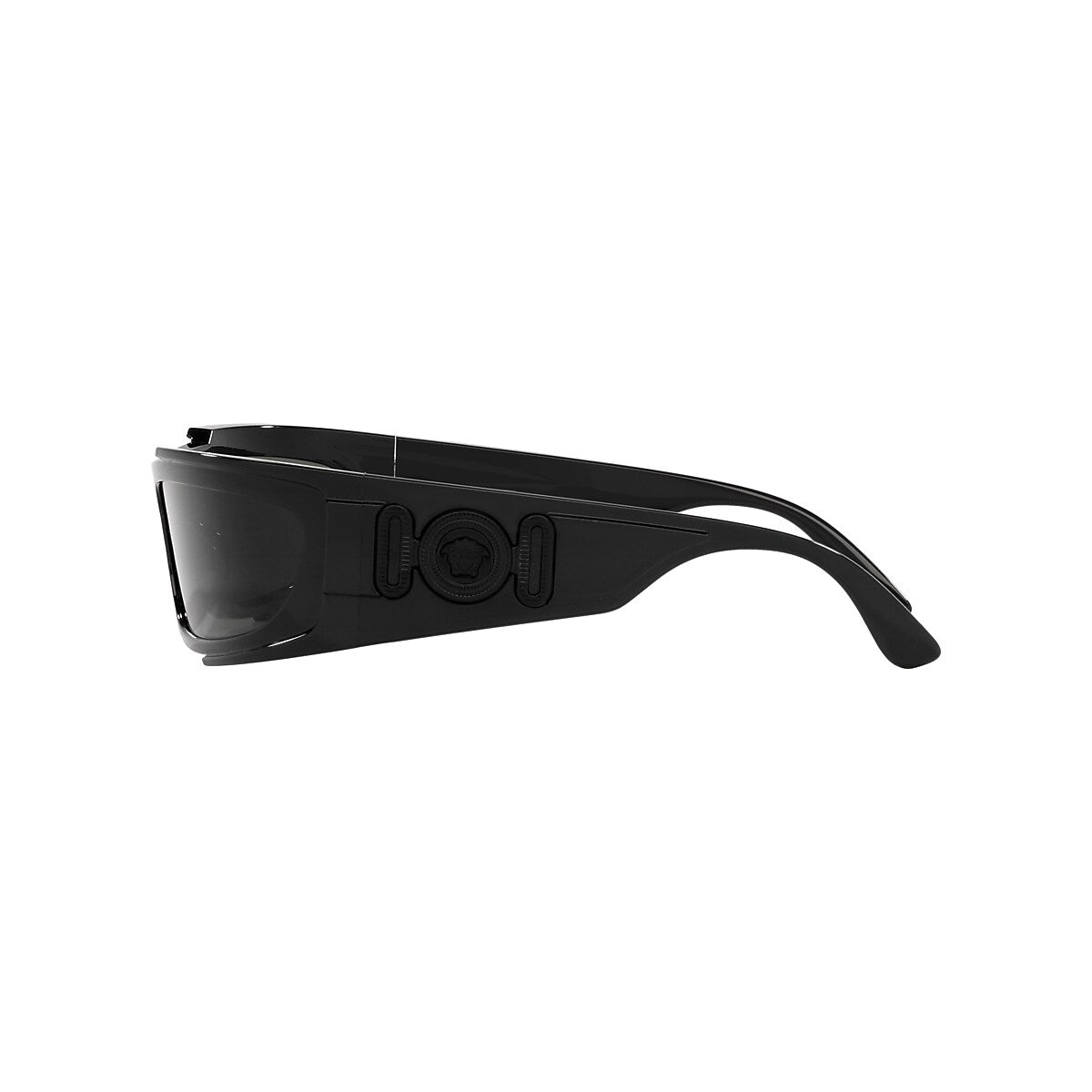 VERSACE VE4446 Black - Men Luxury Sunglasses, Dark Grey Lens